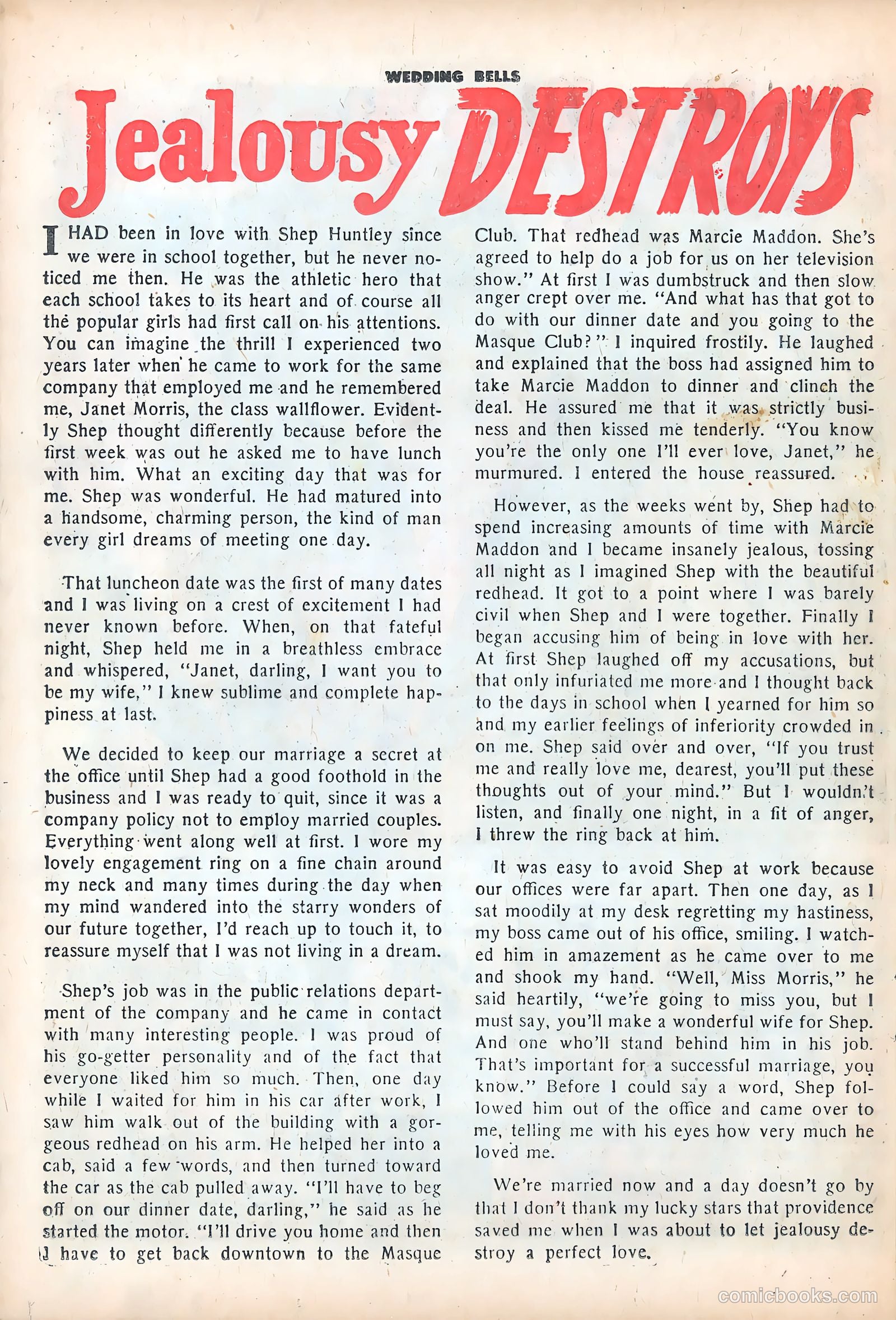 Wedding Bells #3 (1954) — page 26 of 36