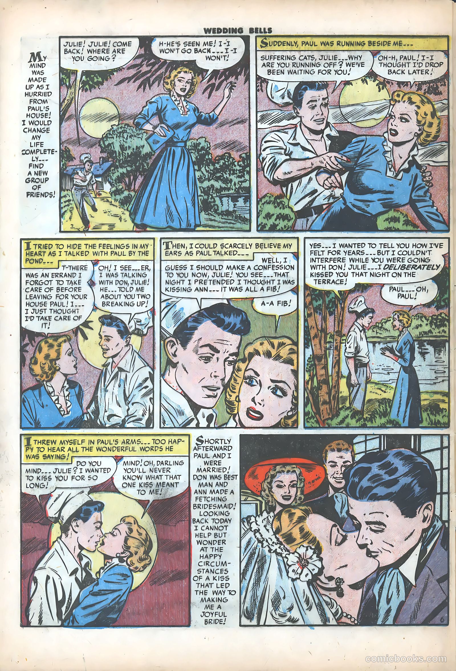 Wedding Bells #3 (1954) — page 32 of 36