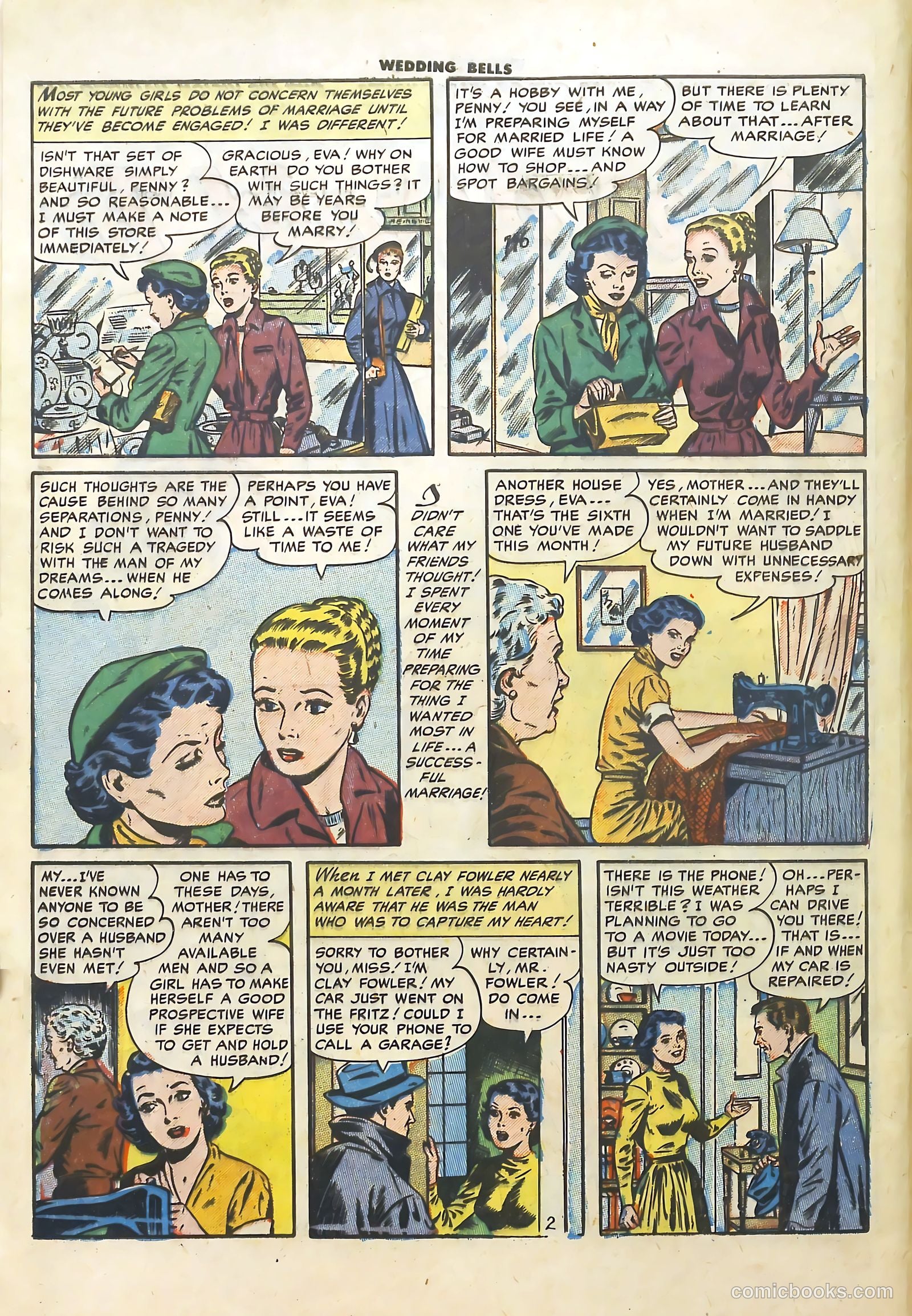Wedding Bells #4 (1954) — page 4 of 36