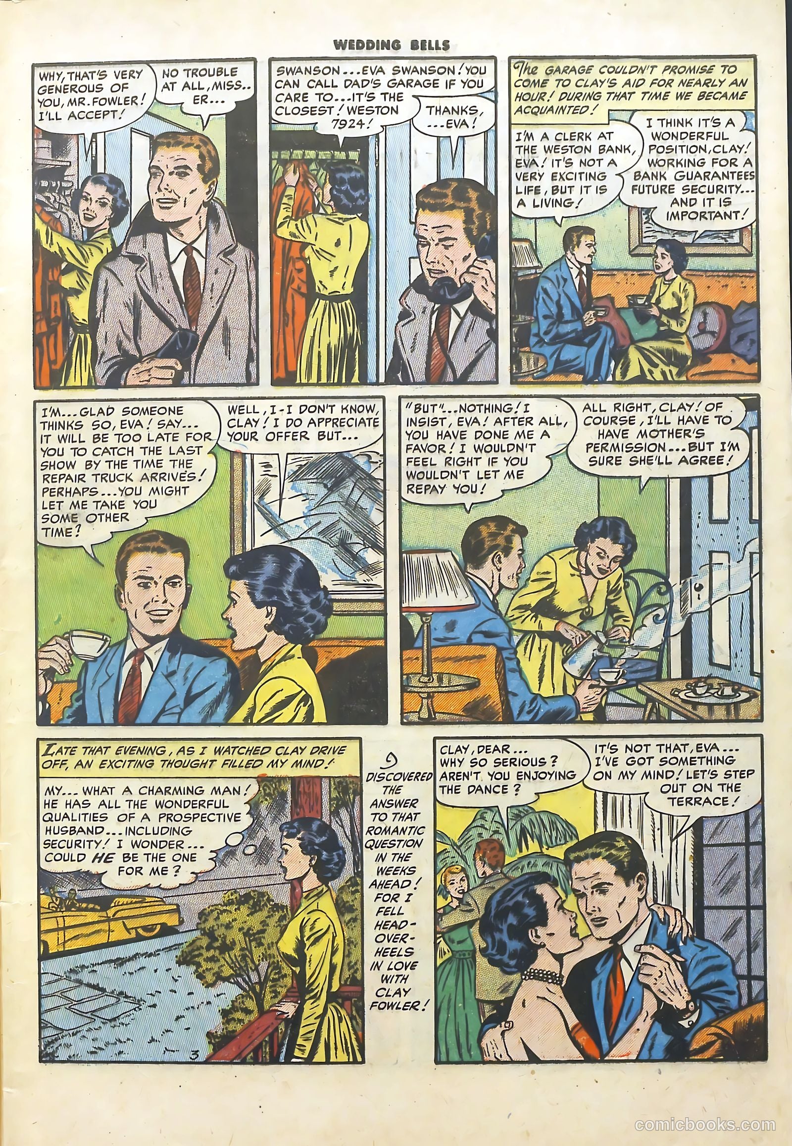 Wedding Bells #4 (1954) — page 5 of 36