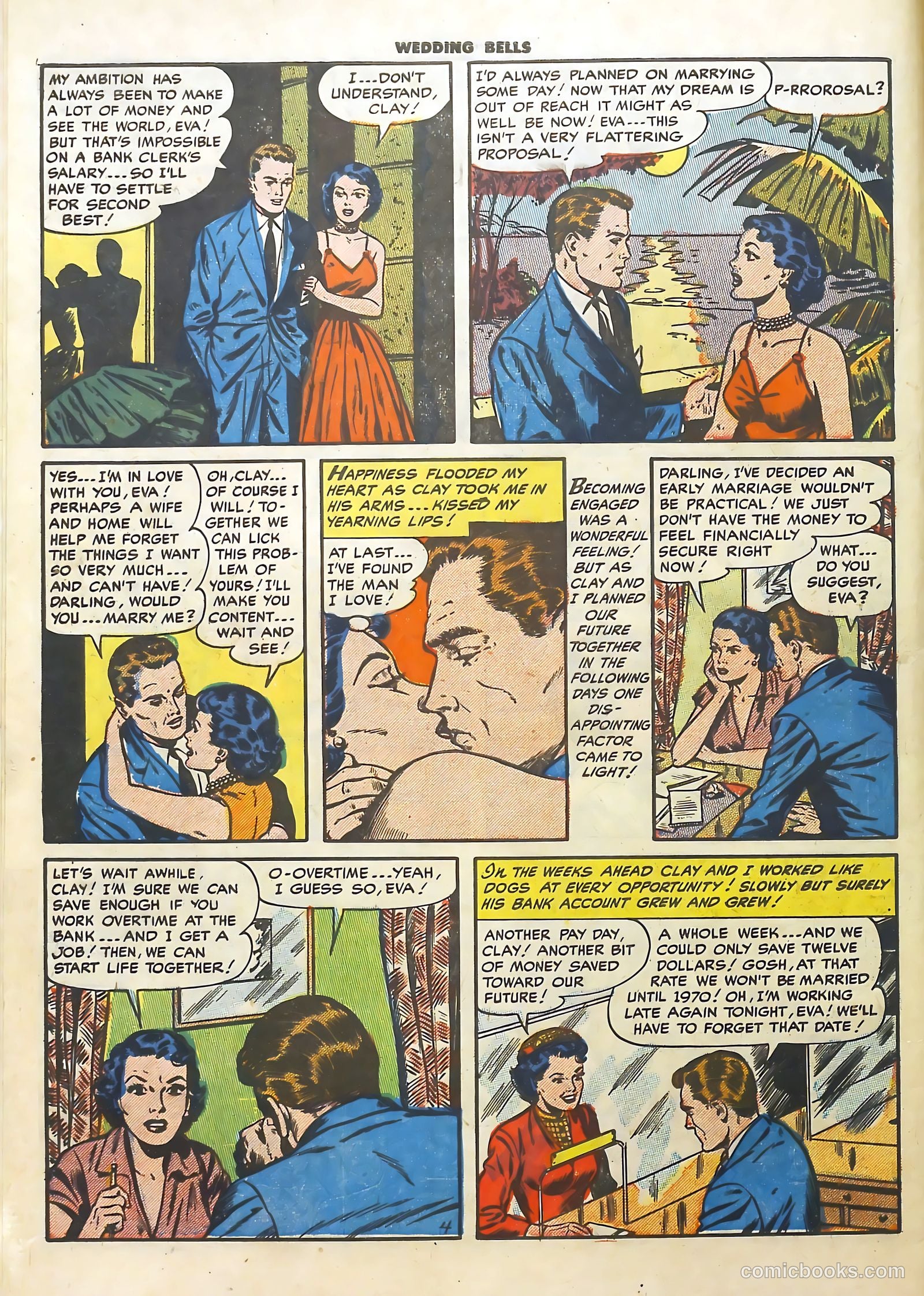 Wedding Bells #4 (1954) — page 6 of 36