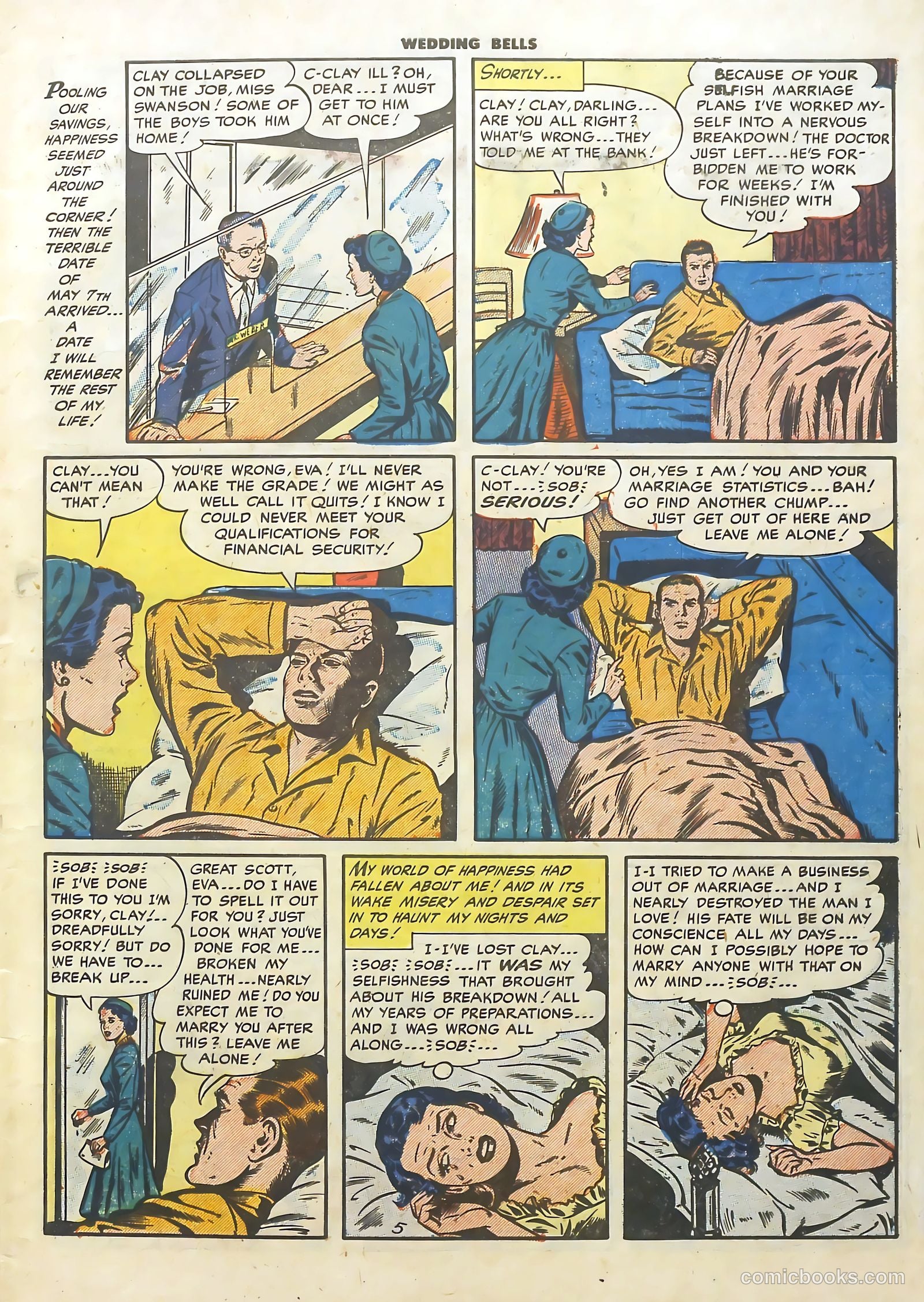 Wedding Bells #4 (1954) — page 7 of 36