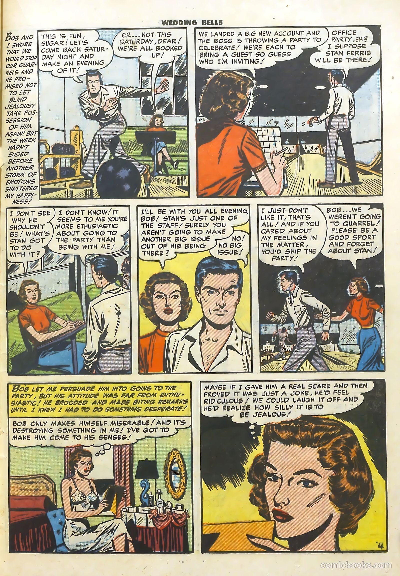 Wedding Bells #4 (1954) — page 21 of 36