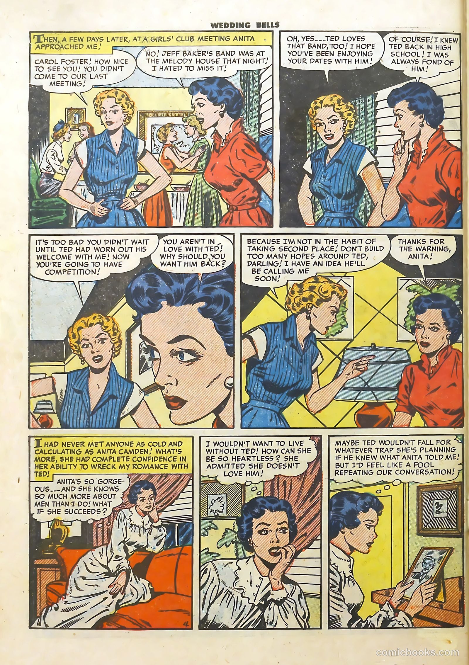 Wedding Bells #4 (1954) — page 30 of 36