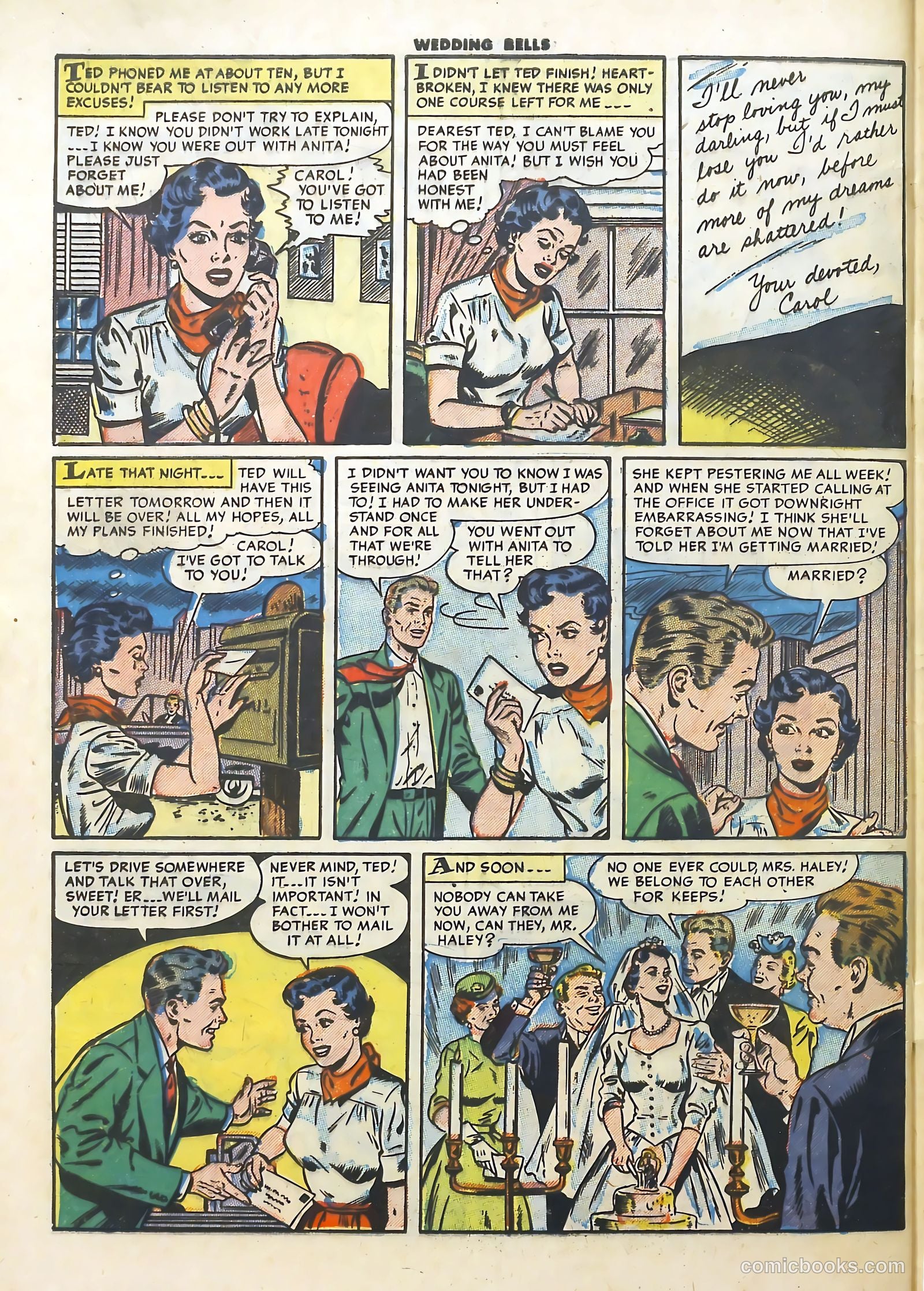 Wedding Bells #4 (1954) — page 32 of 36