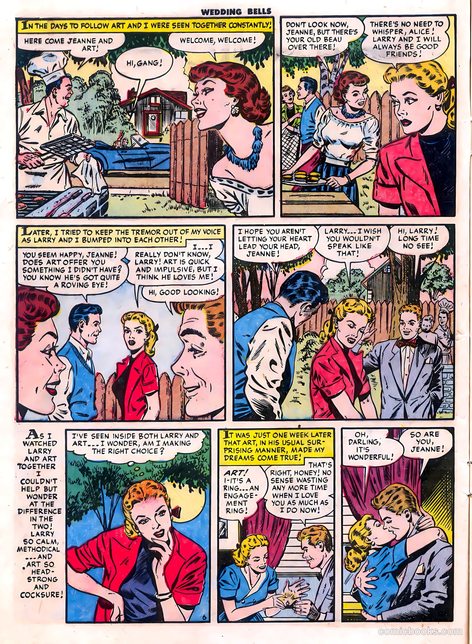 Wedding Bells #5 (1954) — page 8 of 36