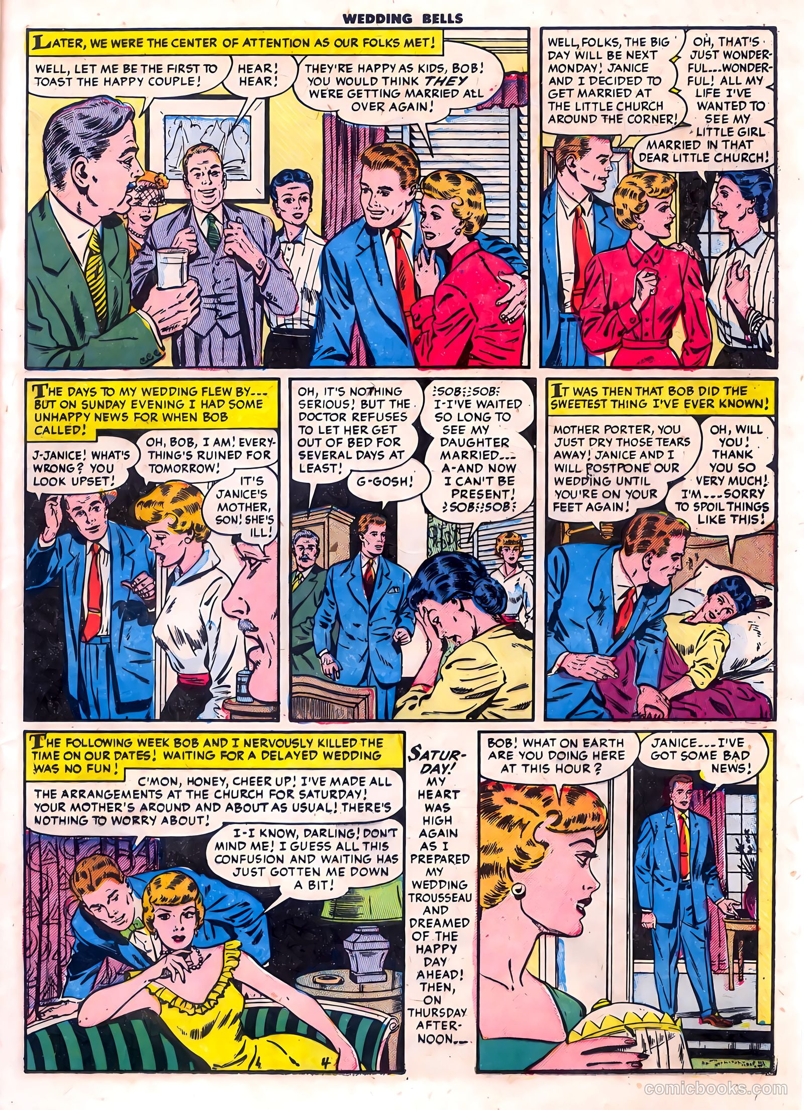 Wedding Bells #5 (1954) — page 21 of 36
