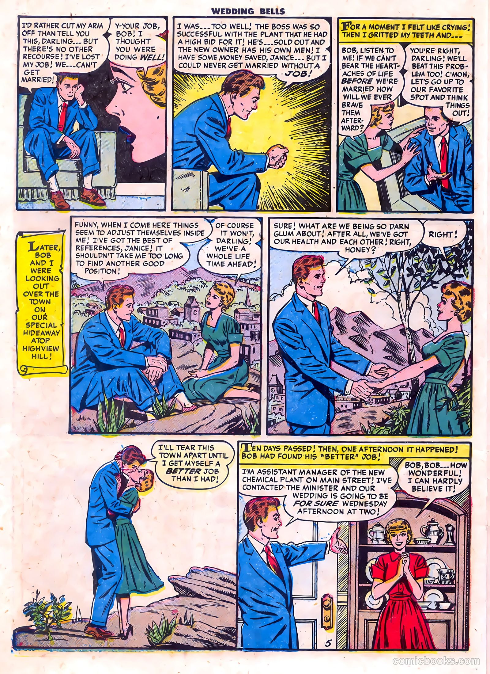 Wedding Bells #5 (1954) — page 22 of 36