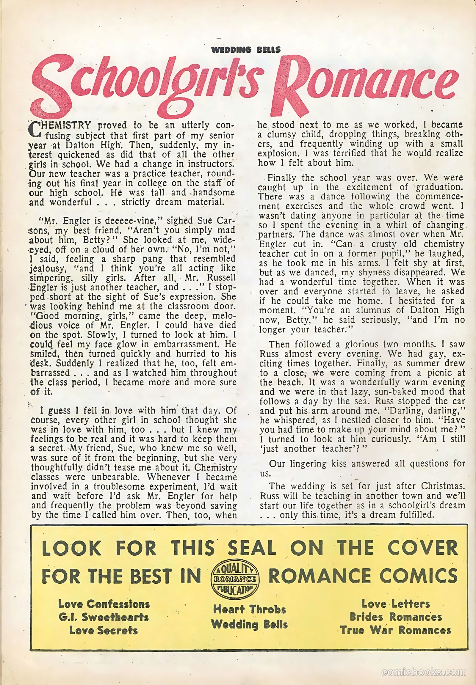Wedding Bells #7 (1955) — page 26 of 36
