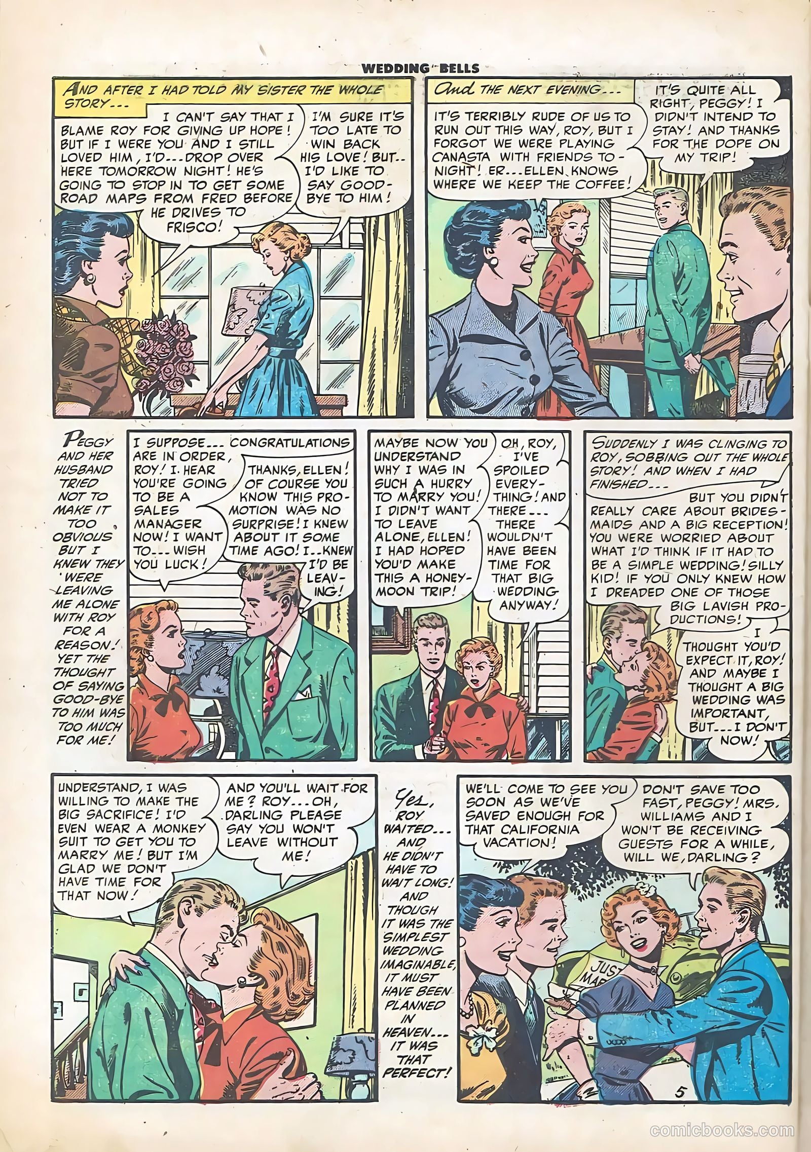 Wedding Bells #7 (1955) — page 32 of 36