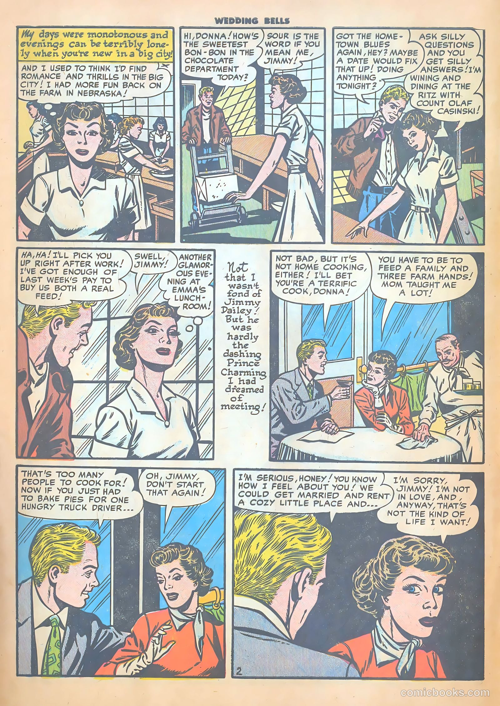 Wedding Bells #8 (1955) — page 4 of 36