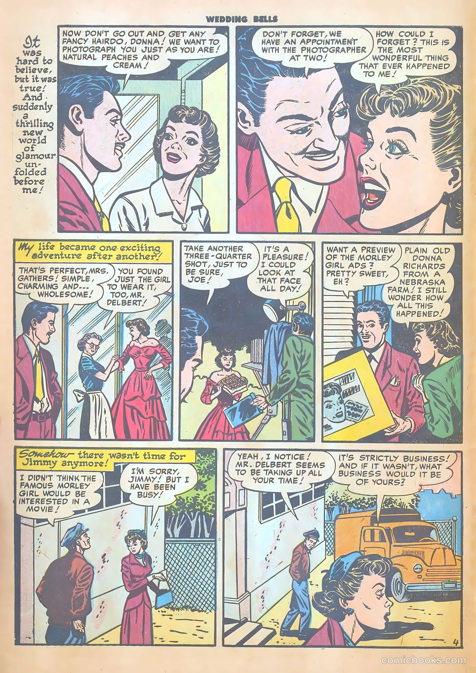 Wedding Bells #8 (1955) — page 6 of 36