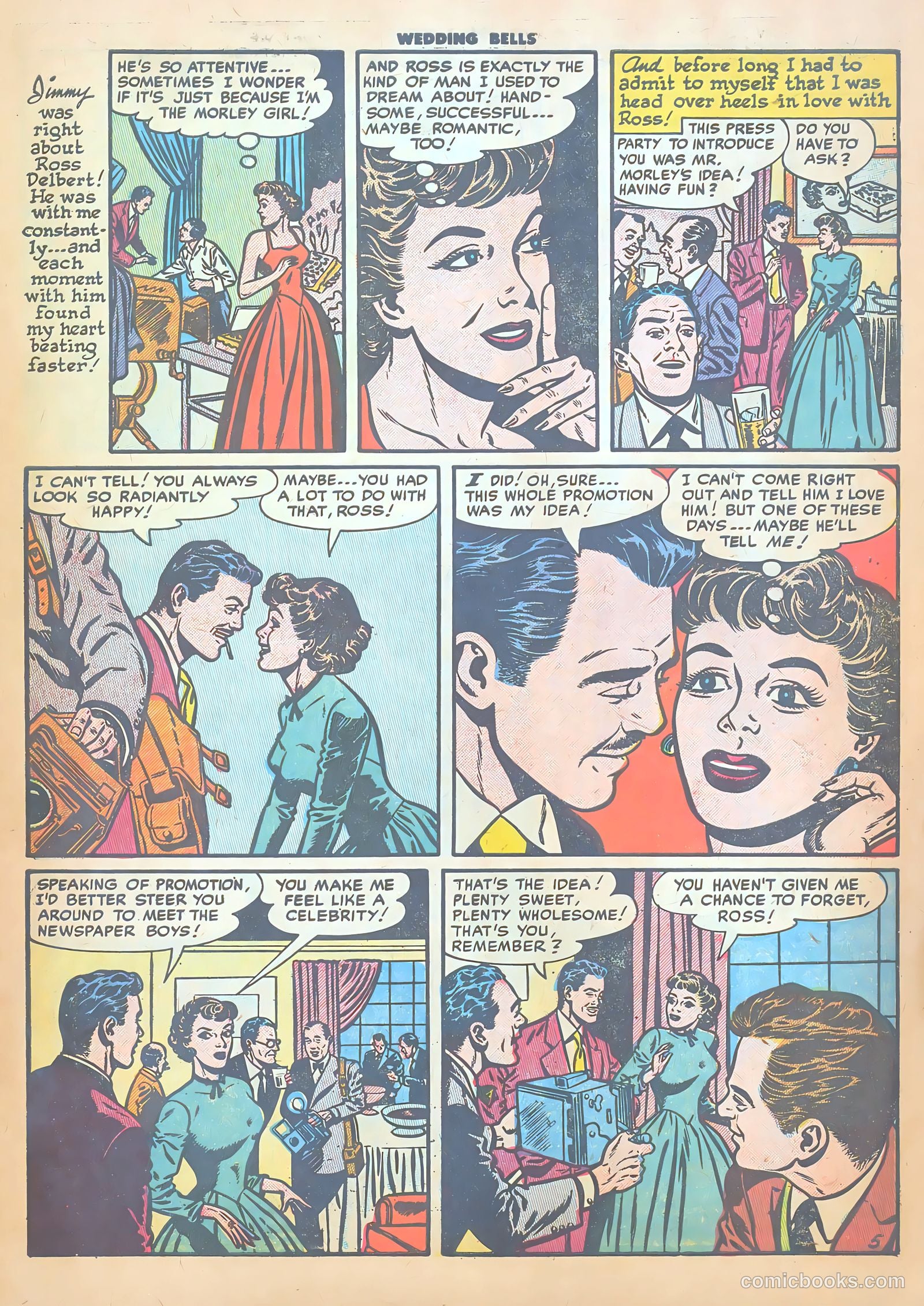 Wedding Bells #8 (1955) — page 7 of 36