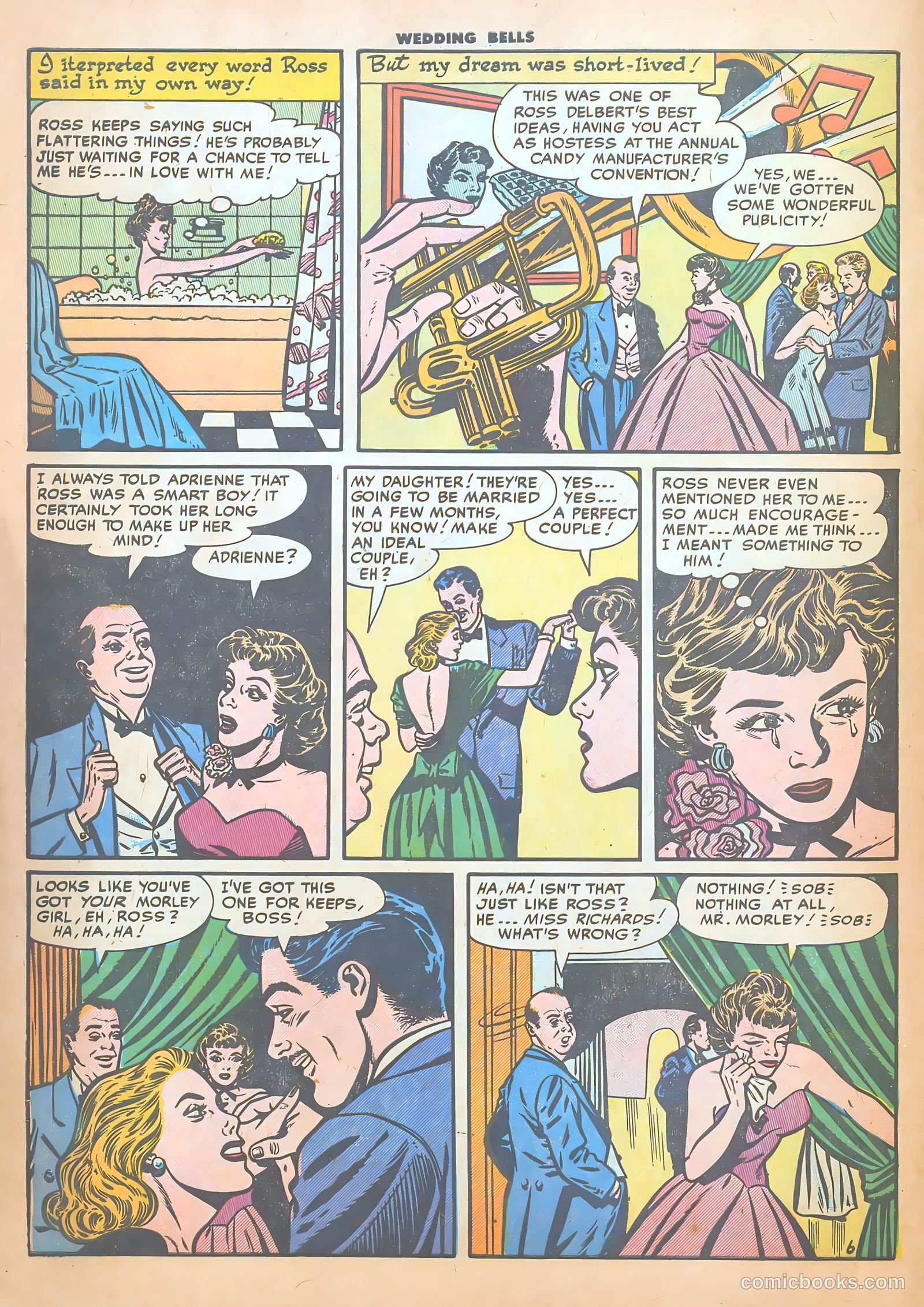 Wedding Bells #8 (1955) — page 8 of 36