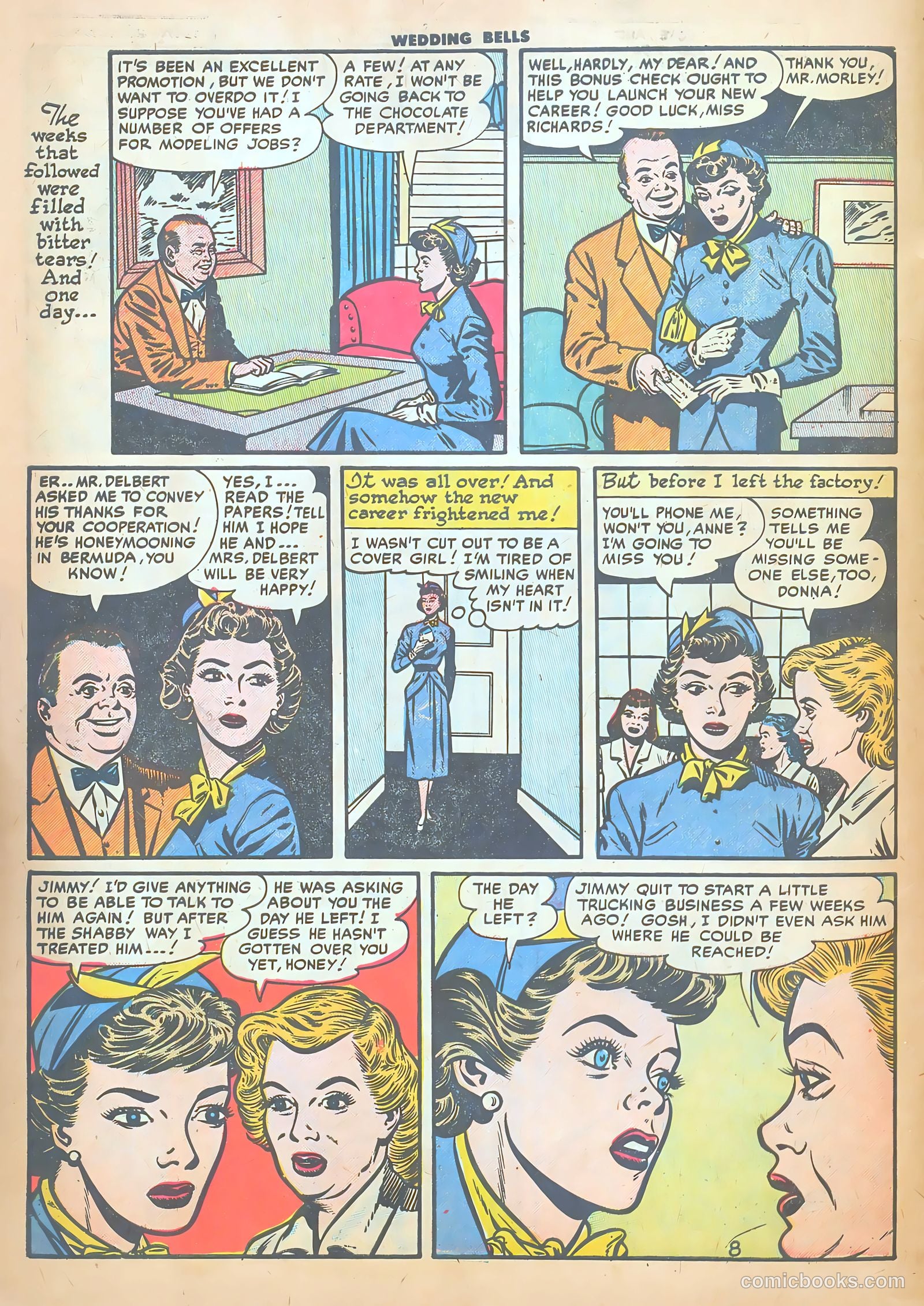 Wedding Bells #8 (1955) — page 10 of 36