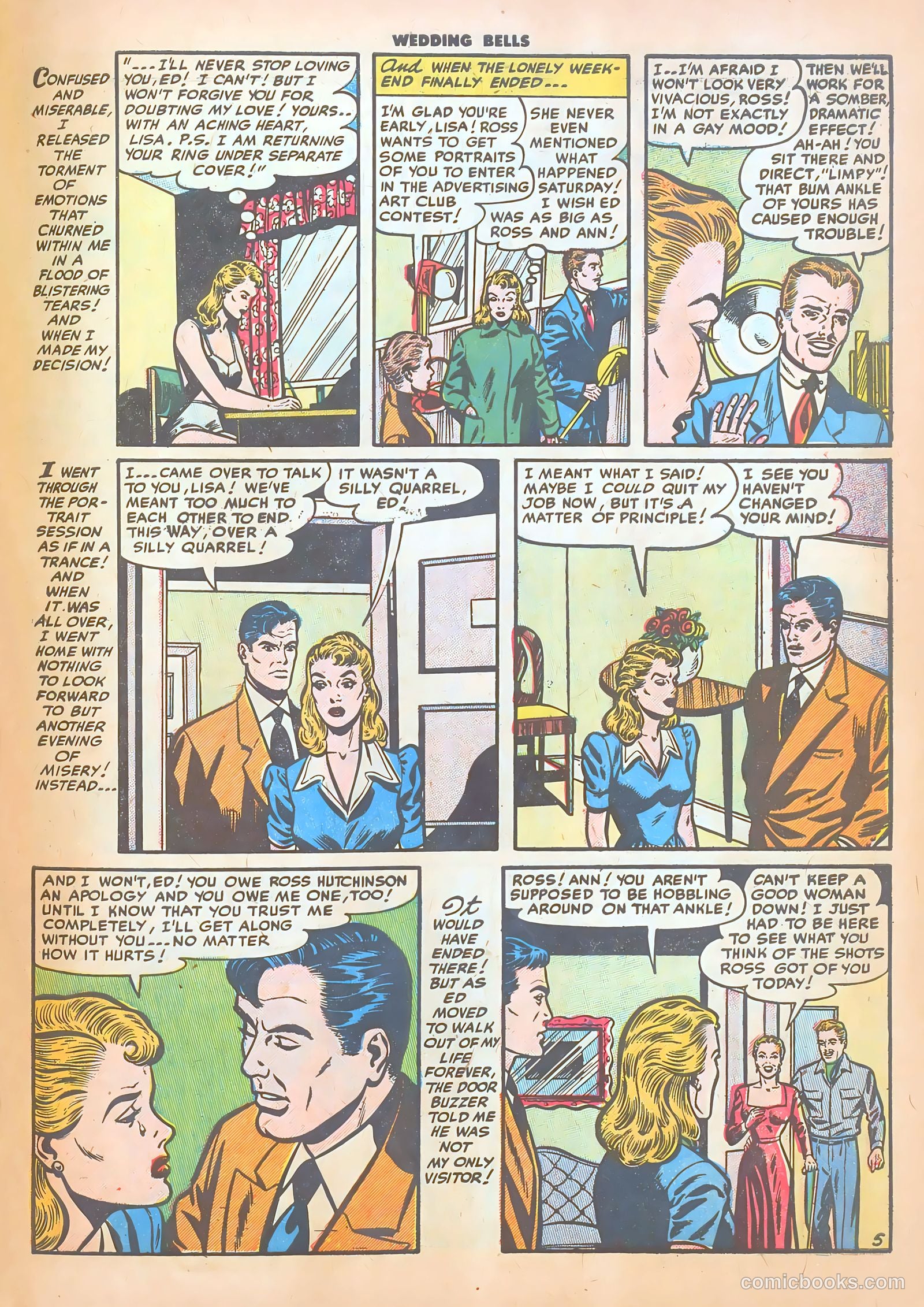 Wedding Bells #8 (1955) — page 31 of 36