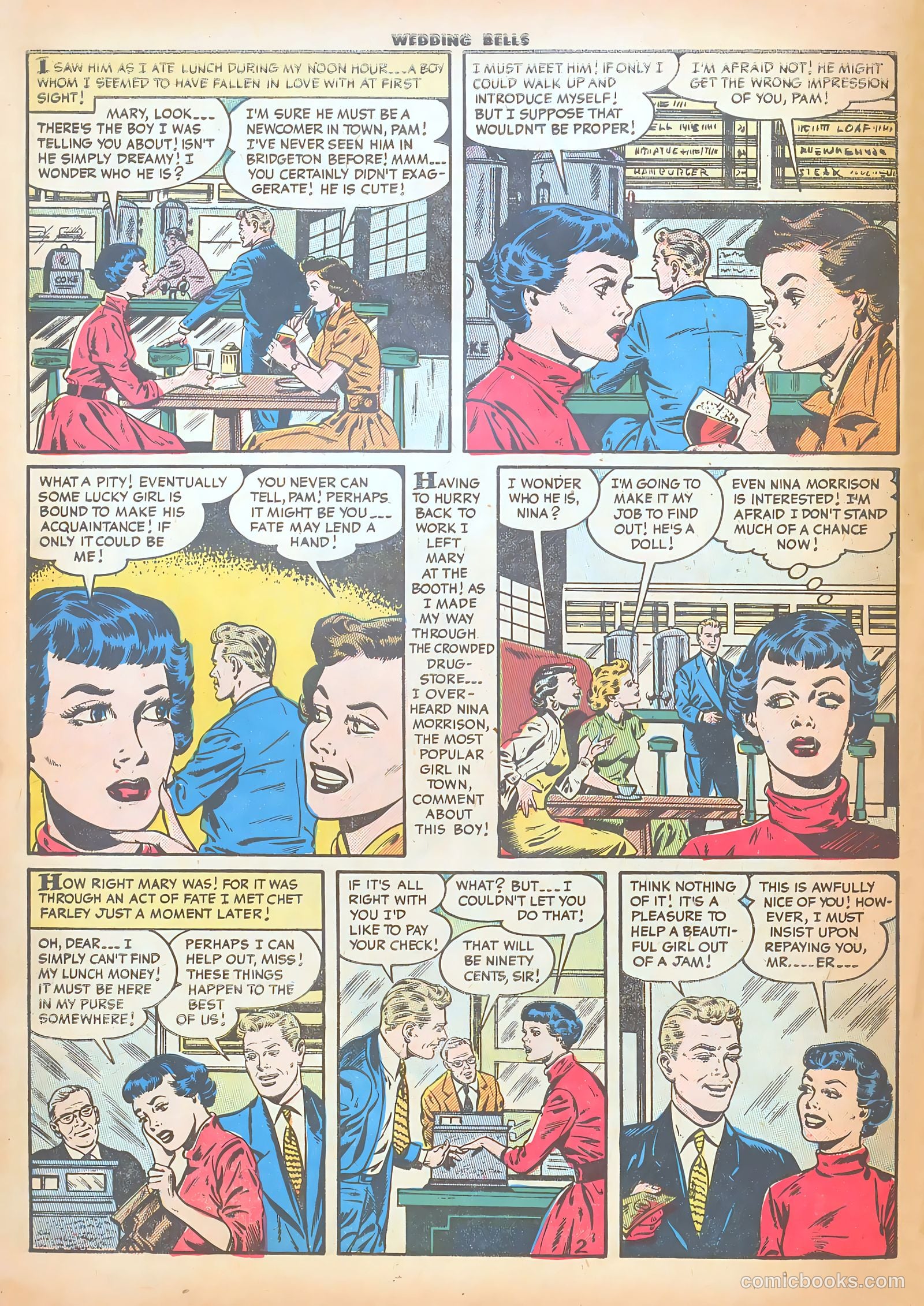 Wedding Bells #9 (1955) — page 4 of 36