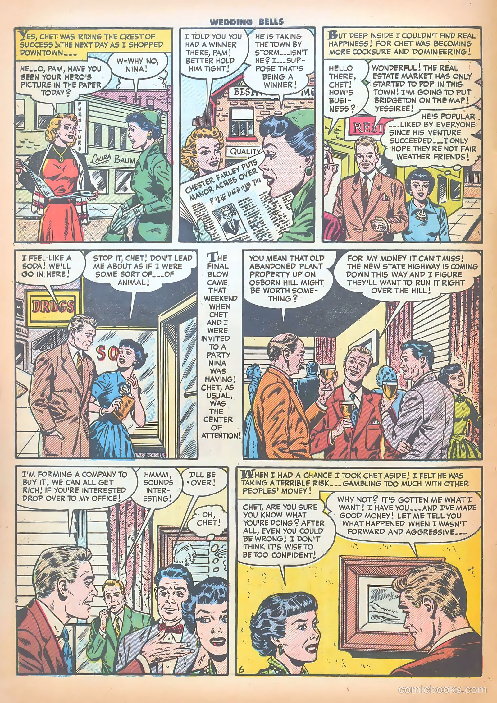 Wedding Bells #9 (1955) — page 8 of 36
