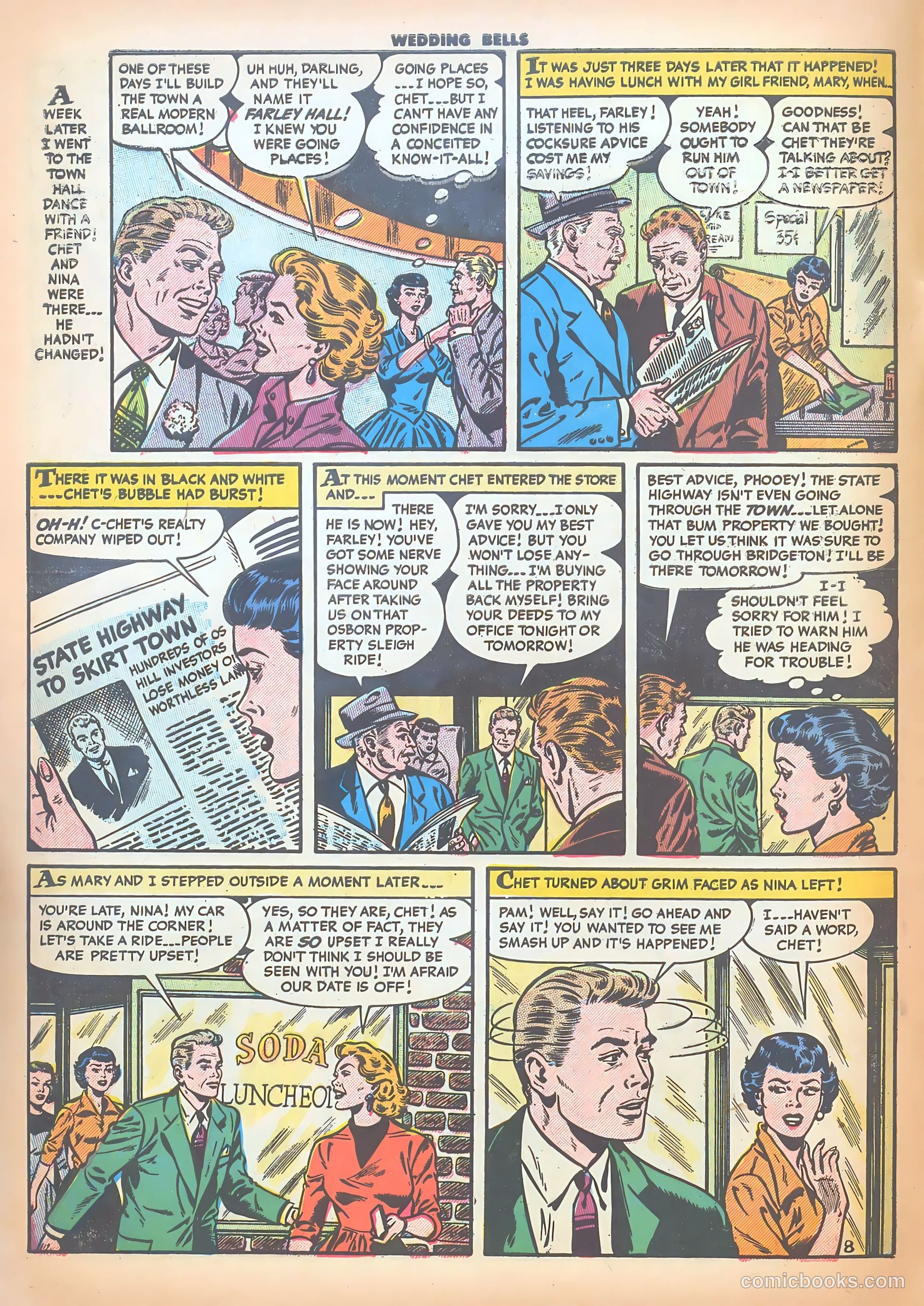 Wedding Bells #9 (1955) — page 10 of 36