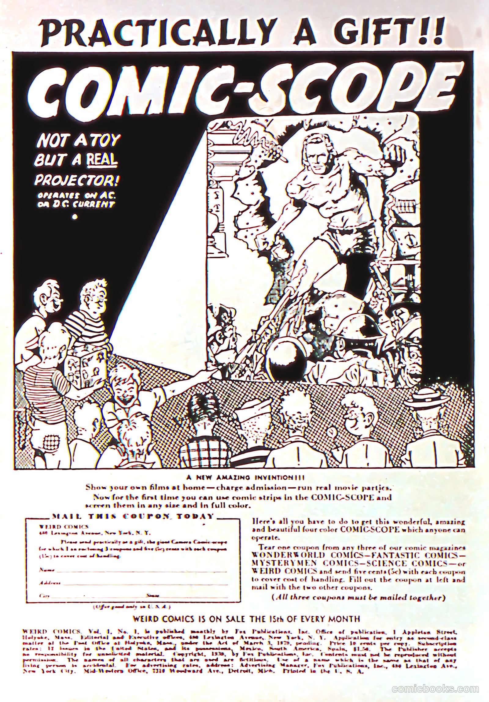 Weird Comics #1 (1940) — page 2 of 66