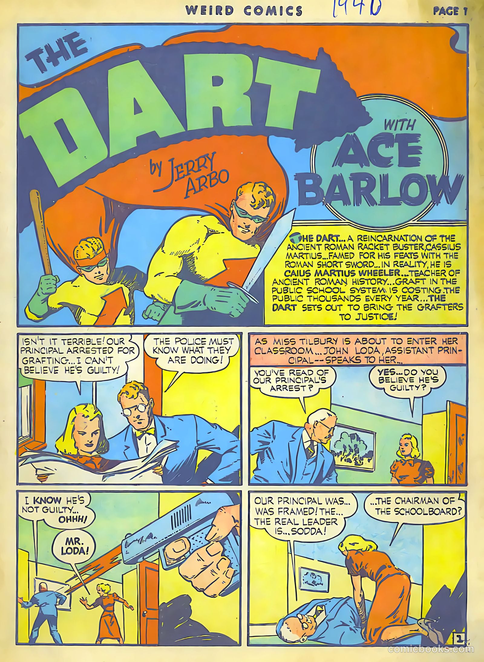 Weird Comics #10 (1941) — page 2 of 60