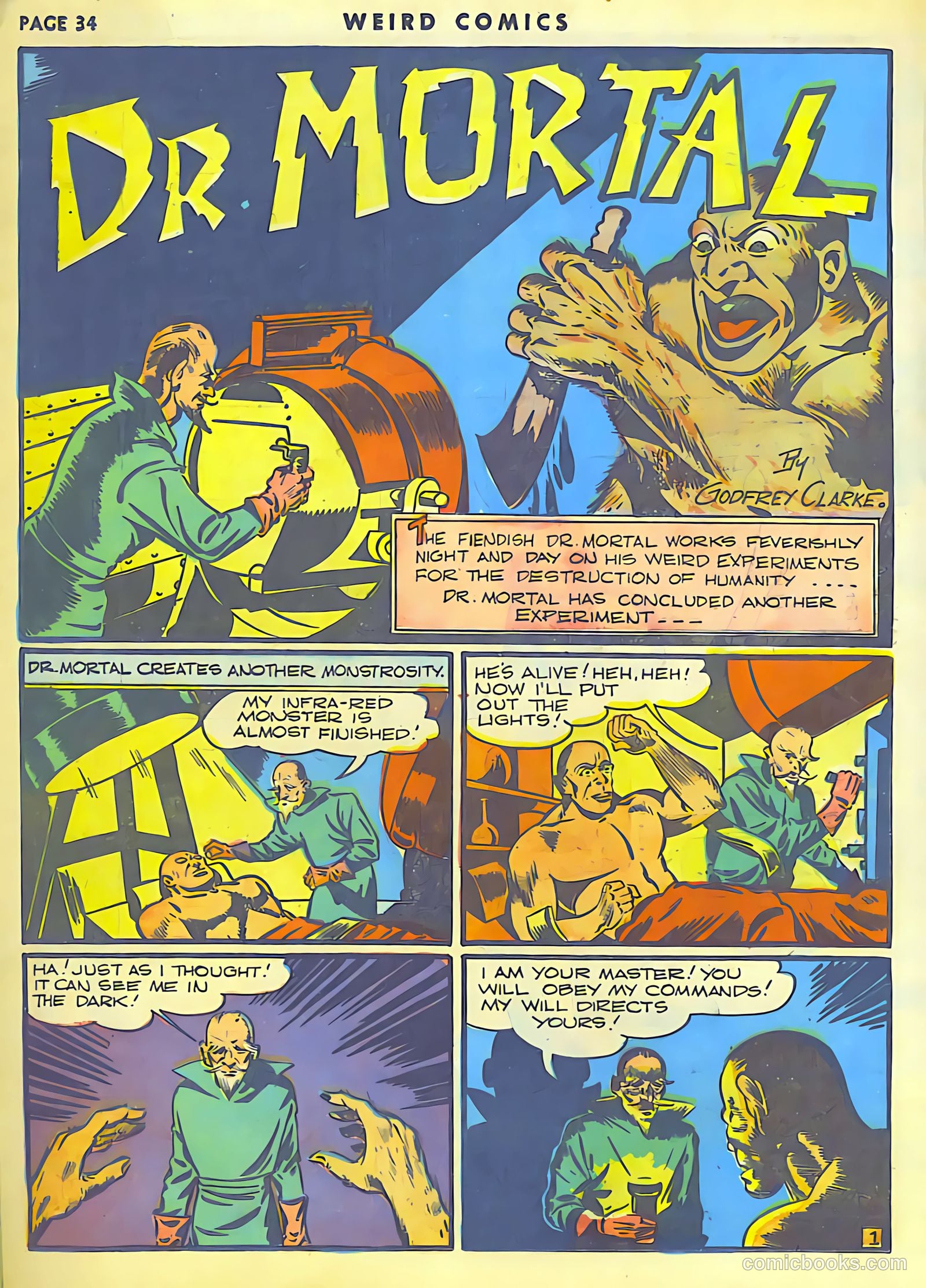 Weird Comics #10 (1941) — page 32 of 60