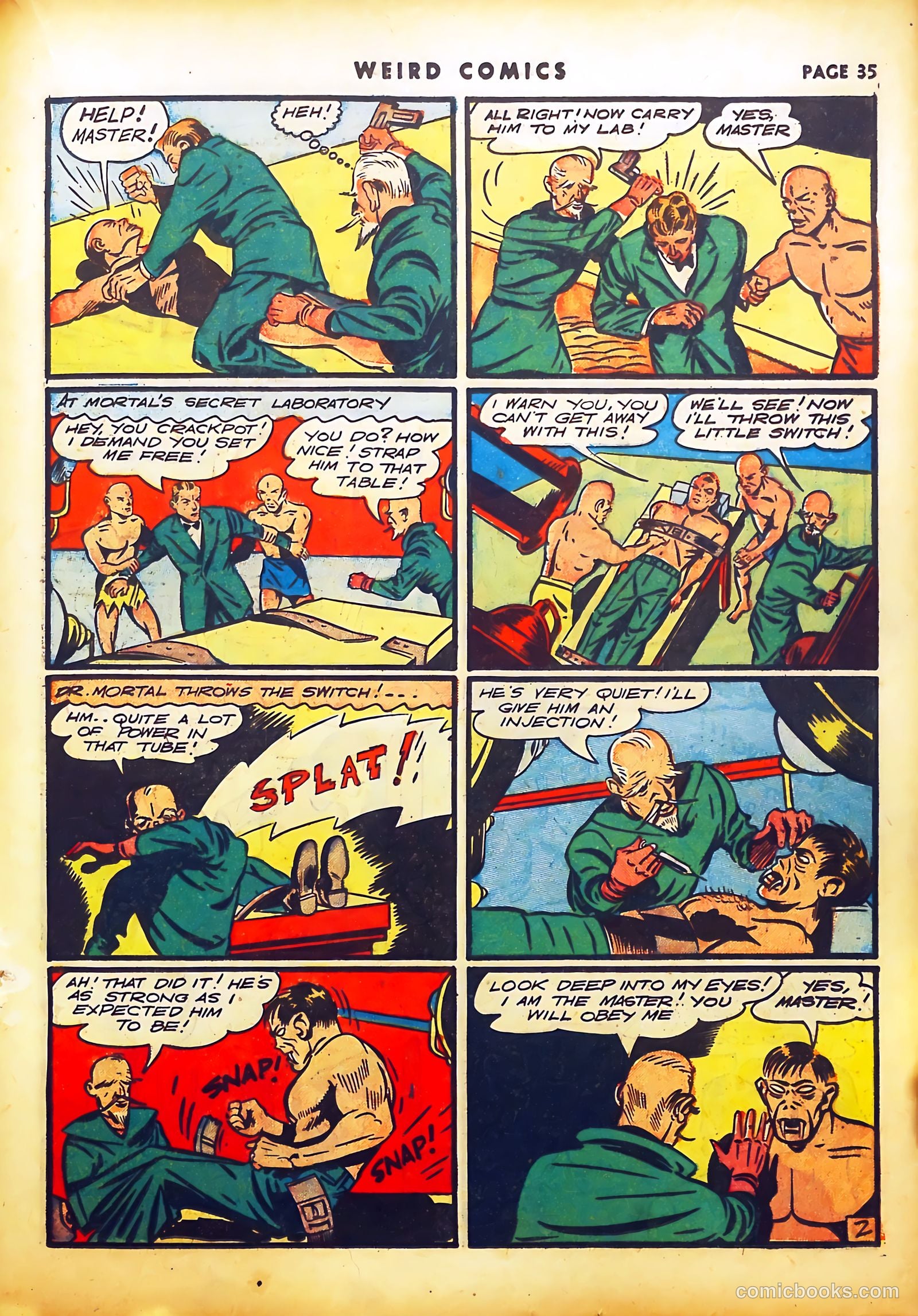 Weird Comics #12 (1941) — page 36 of 67
