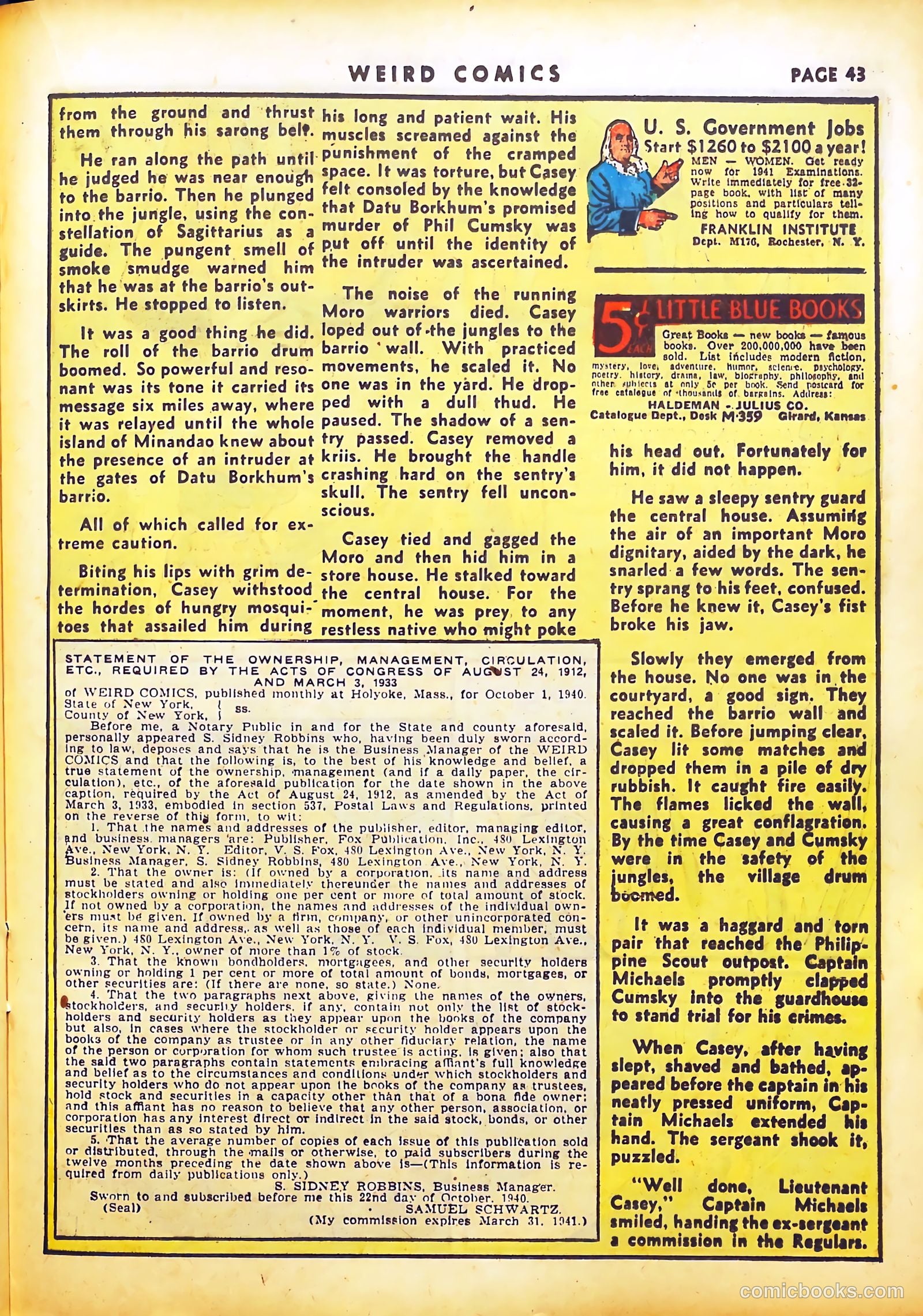 Weird Comics #12 (1941) — page 44 of 67