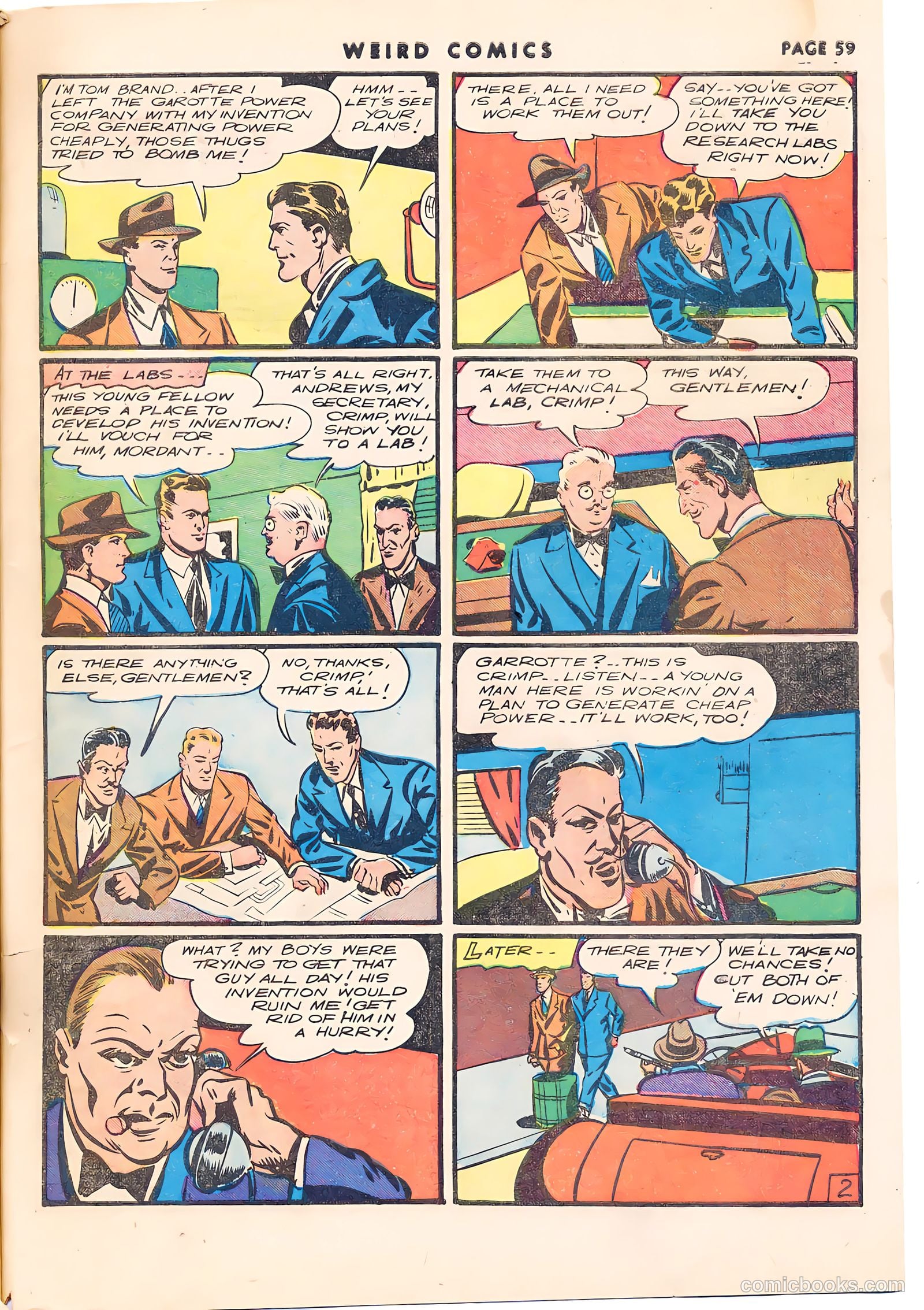 Weird Comics #13 (1941) — page 60 of 67