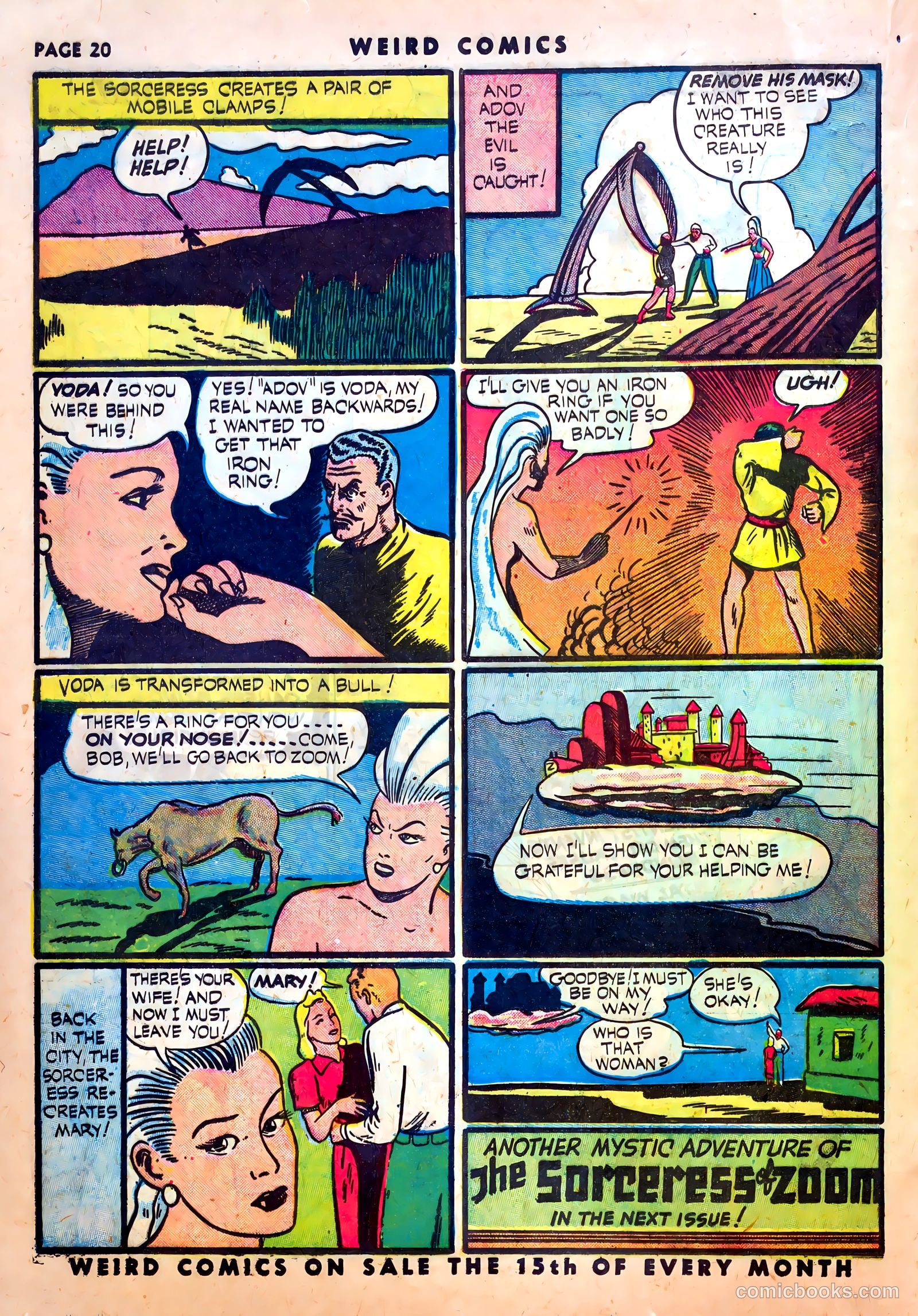 Weird Comics #15 (1941) — page 22 of 67
