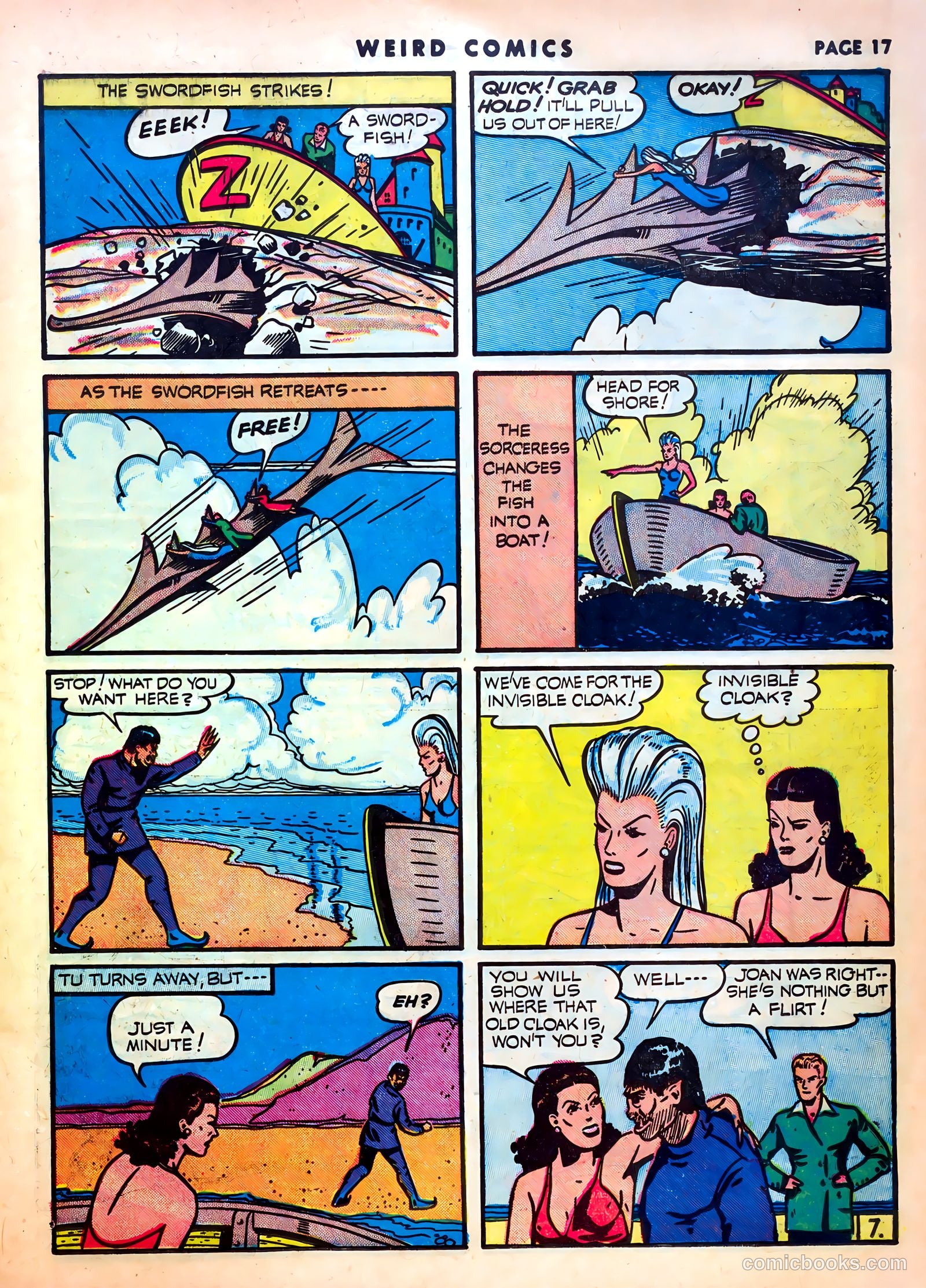 Weird Comics #16 (1941) — page 19 of 67