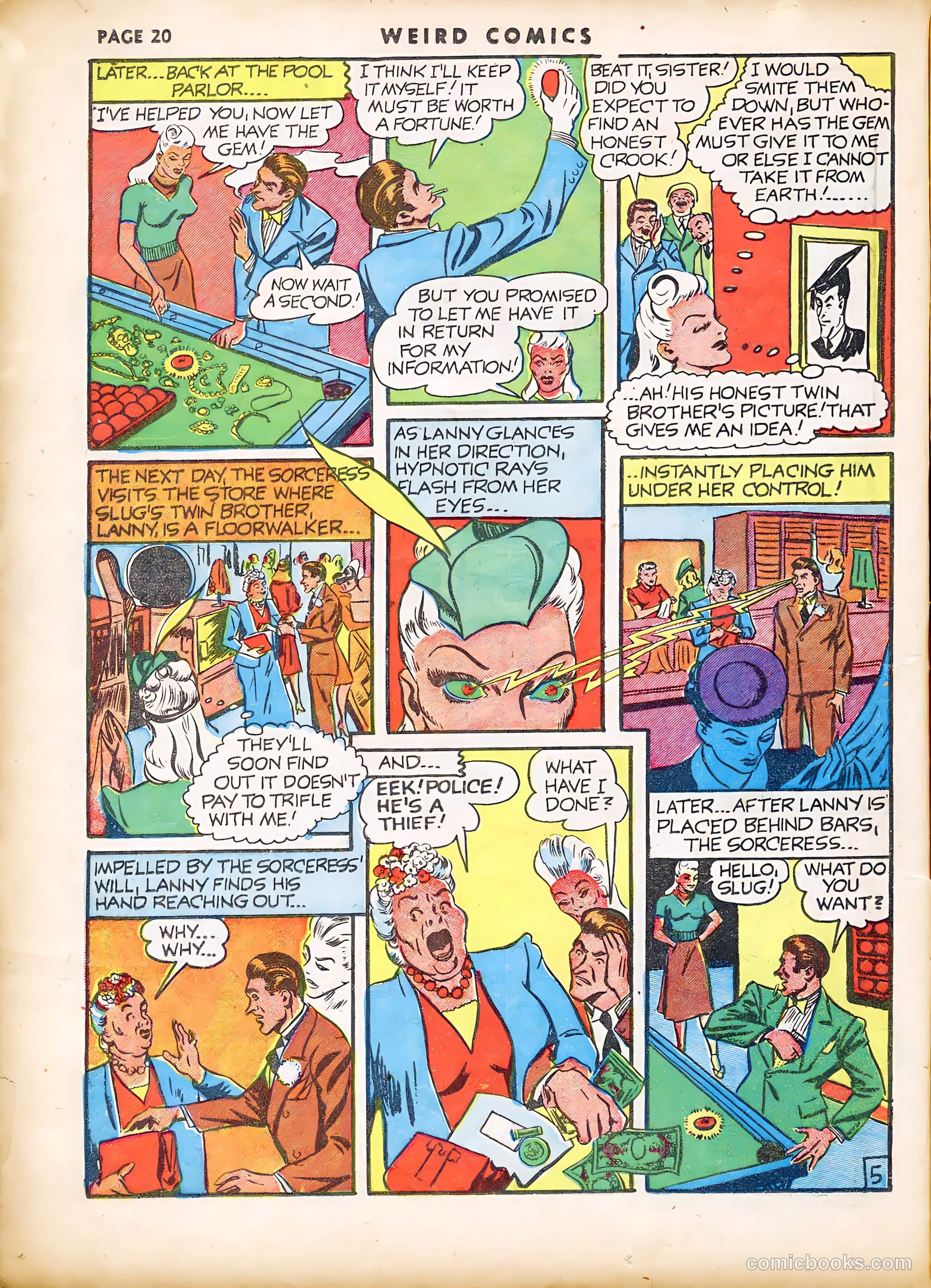Weird Comics #19 (1941) — page 22 of 67