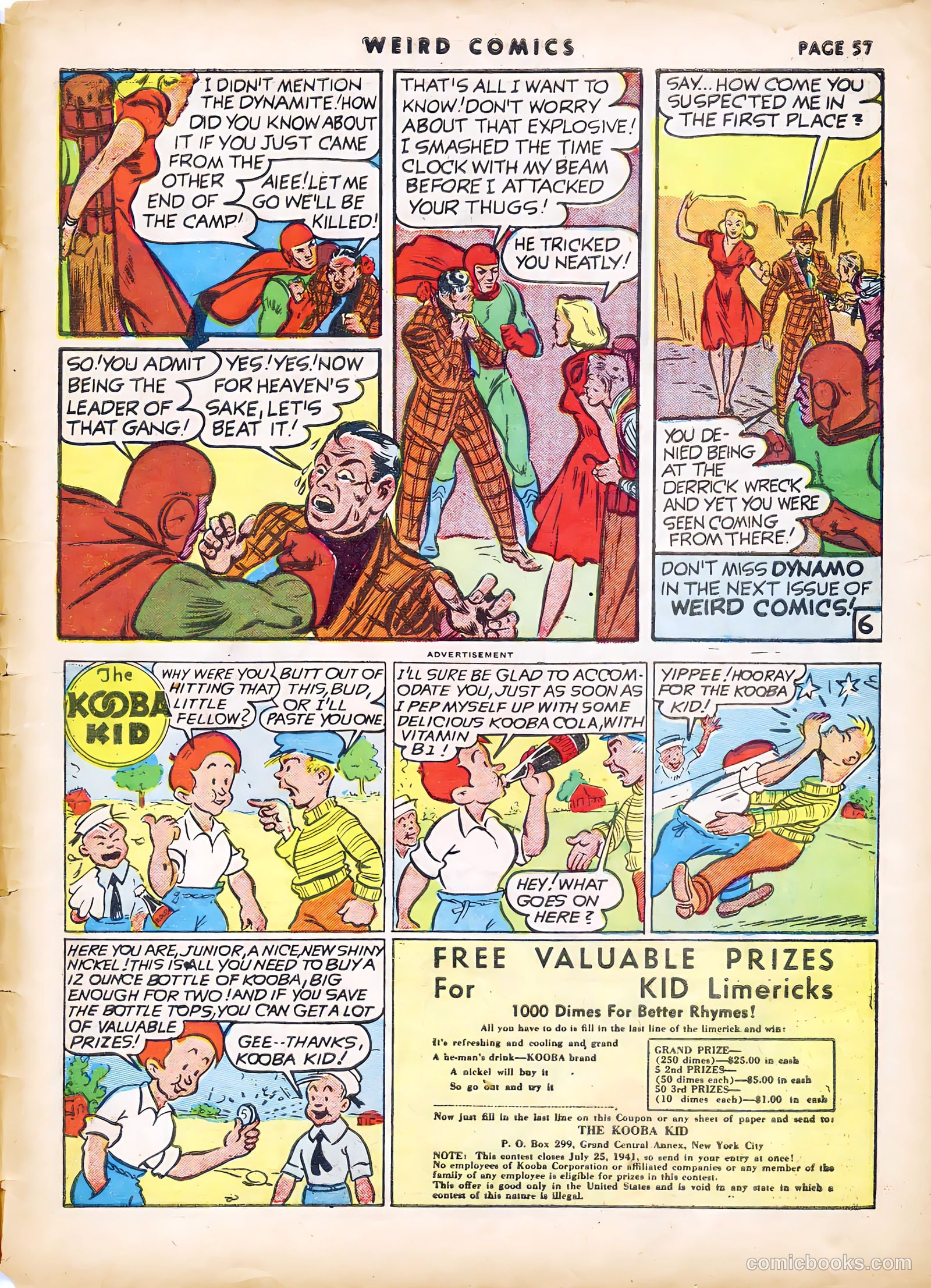 Weird Comics #19 (1941) — page 58 of 67