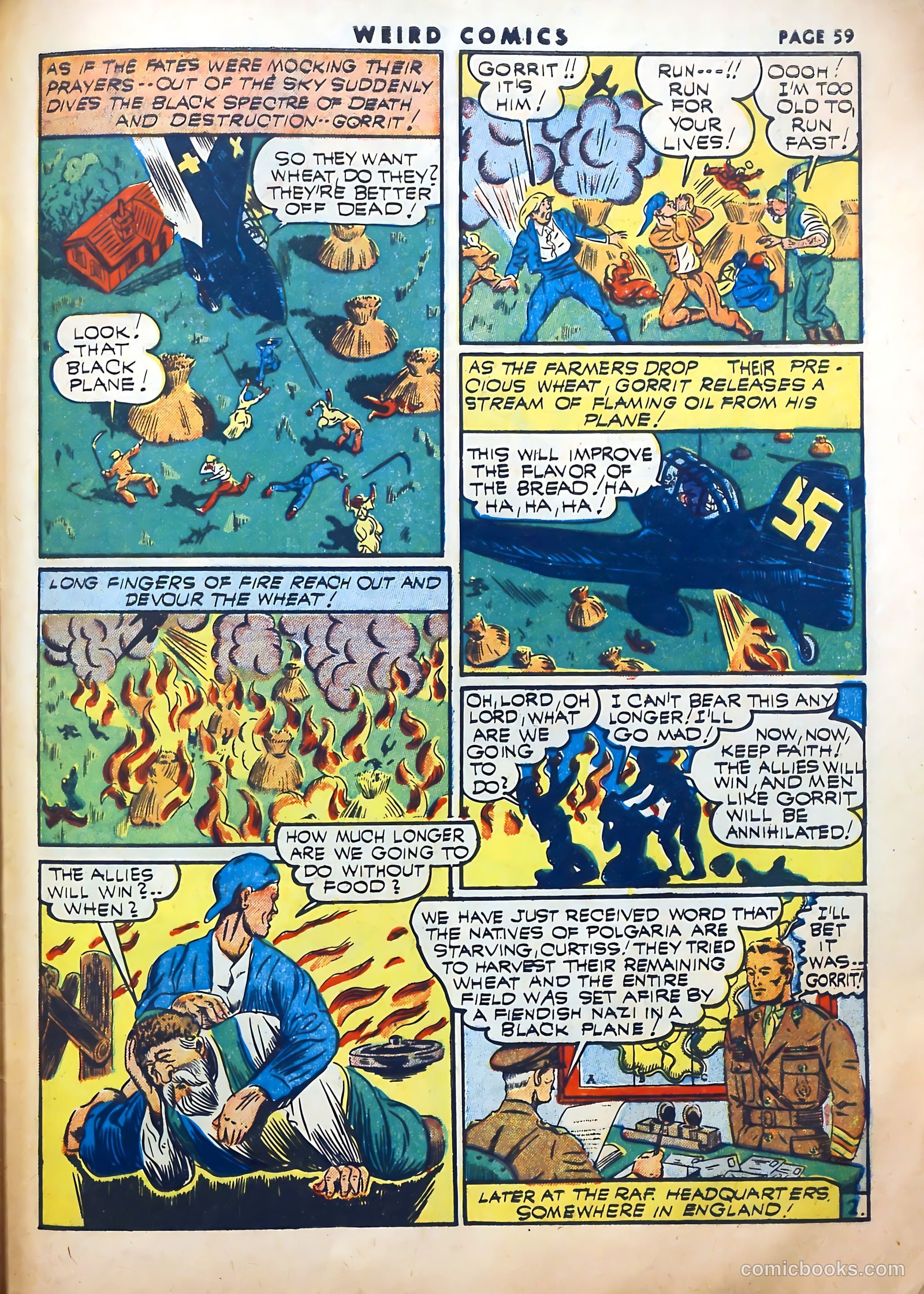 Weird Comics #20 (1942) — page 60 of 67
