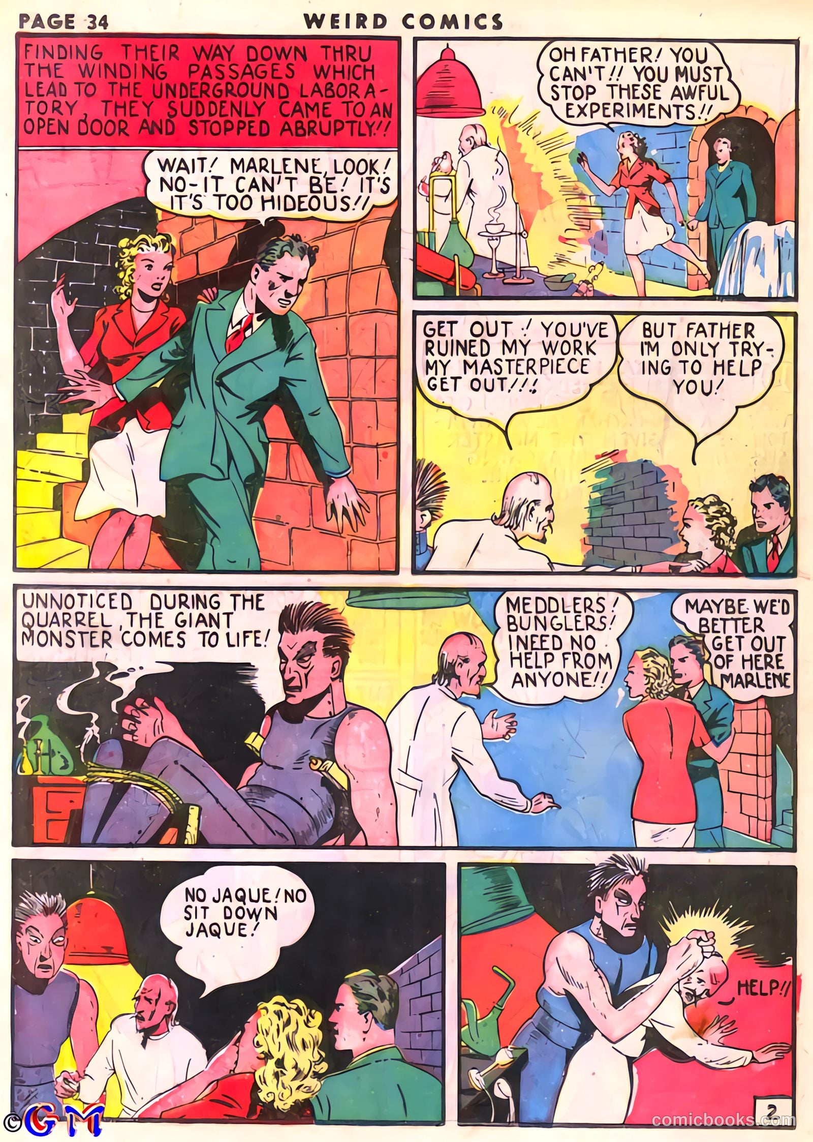 Weird Comics #3 (1940) — page 36 of 68