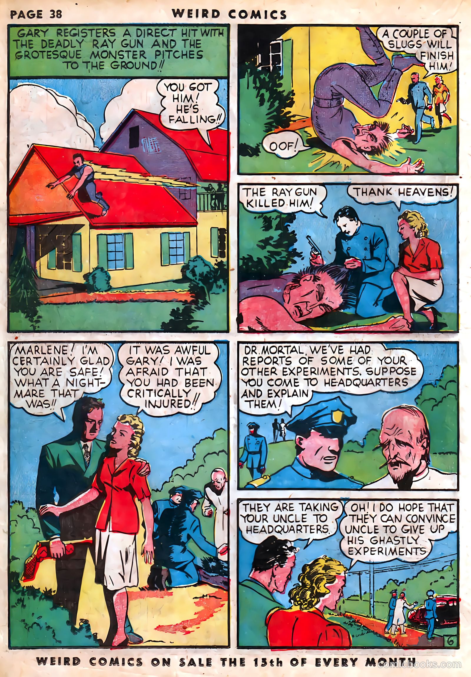 Weird Comics #3 (1940) — page 40 of 68