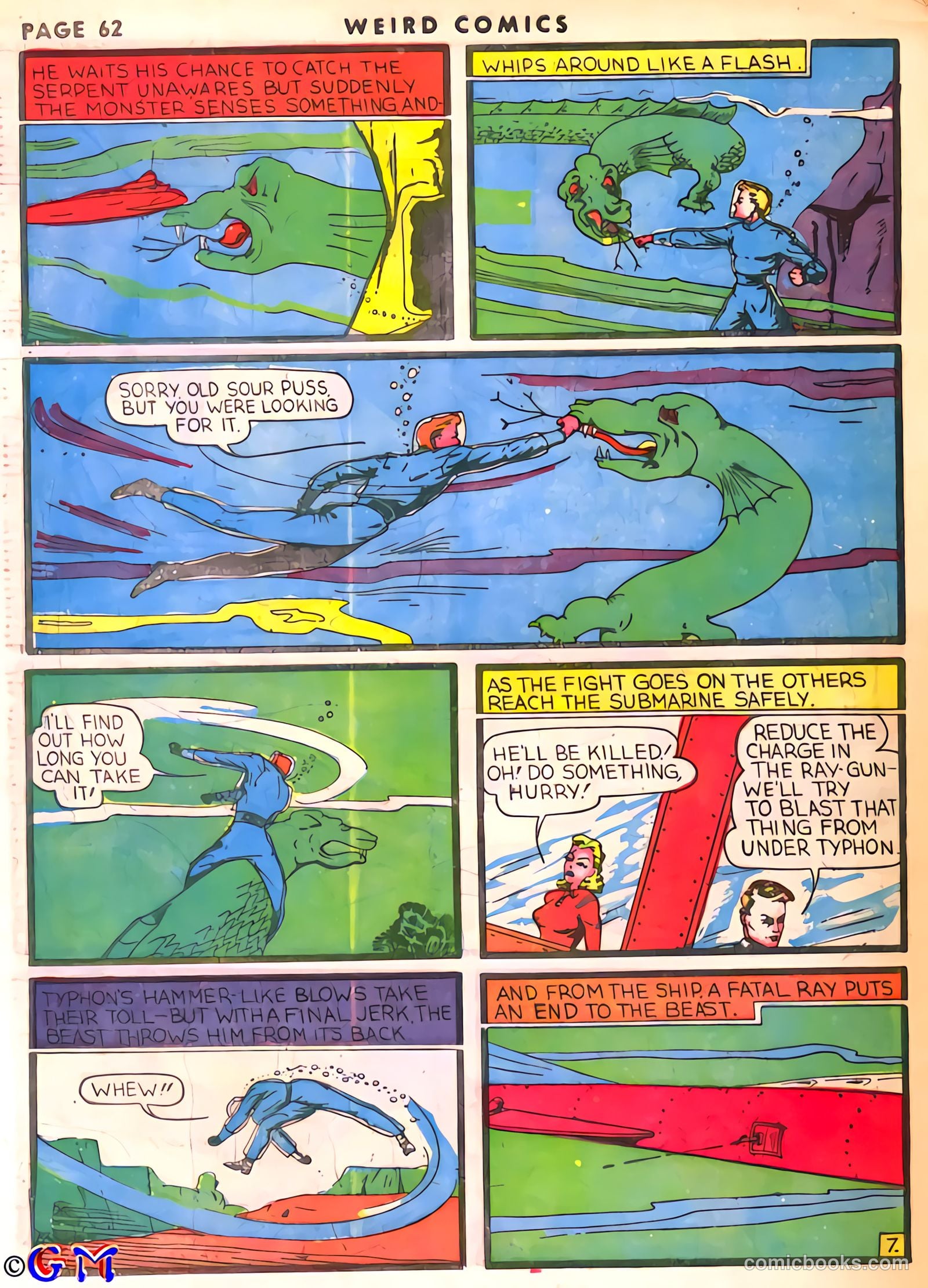 Weird Comics #3 (1940) — page 64 of 68