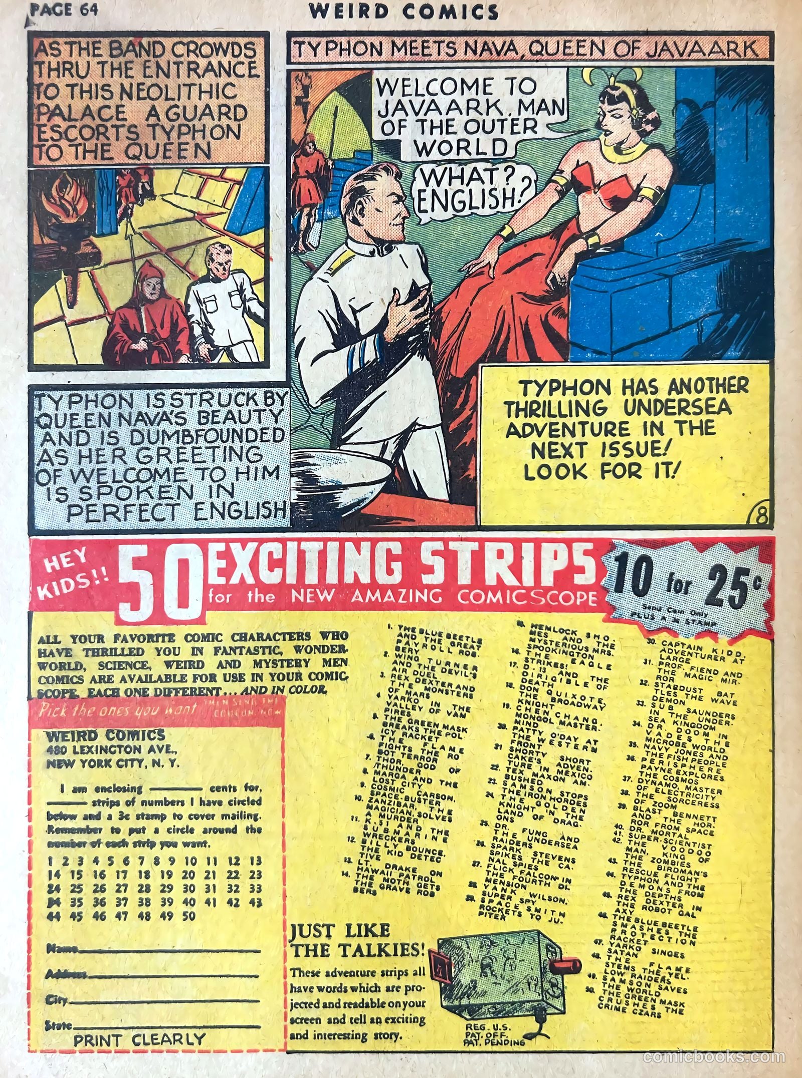 Weird Comics #4 (1940) — page 66 of 68