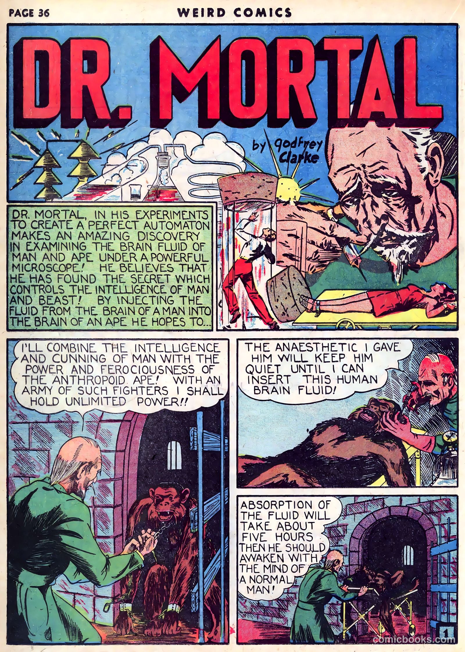 Weird Comics #5 (1940) — page 38 of 68