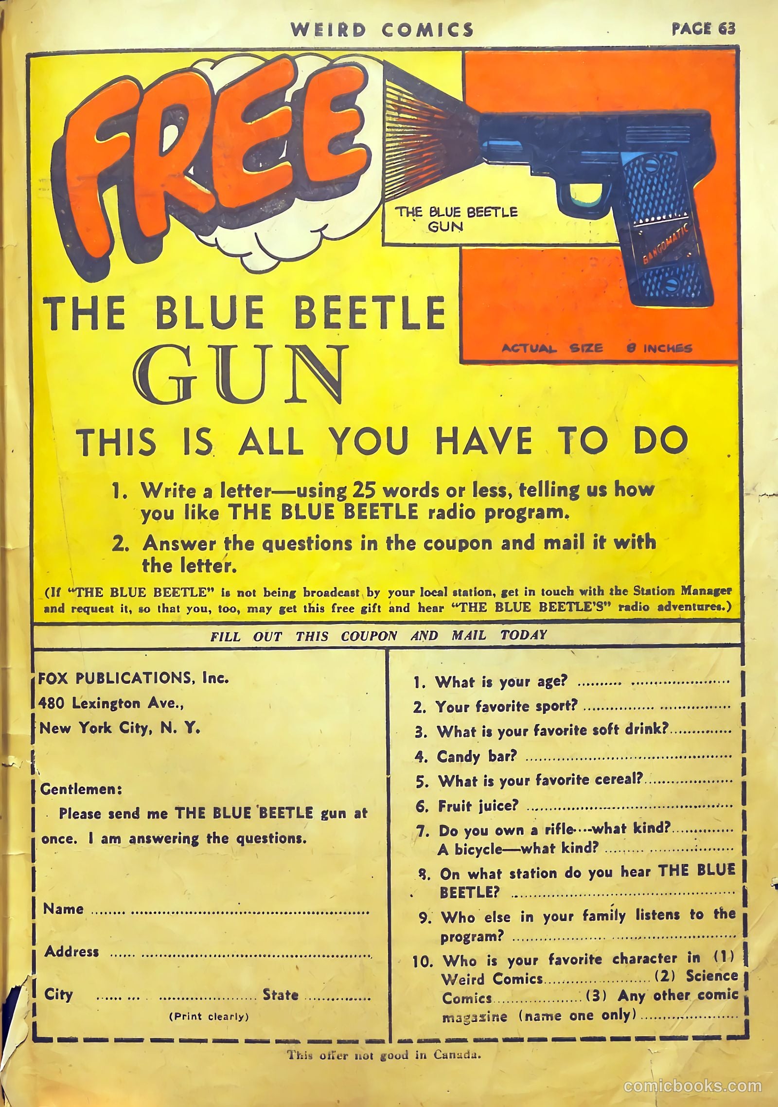 Weird Comics #6 (1940) — page 66 of 69