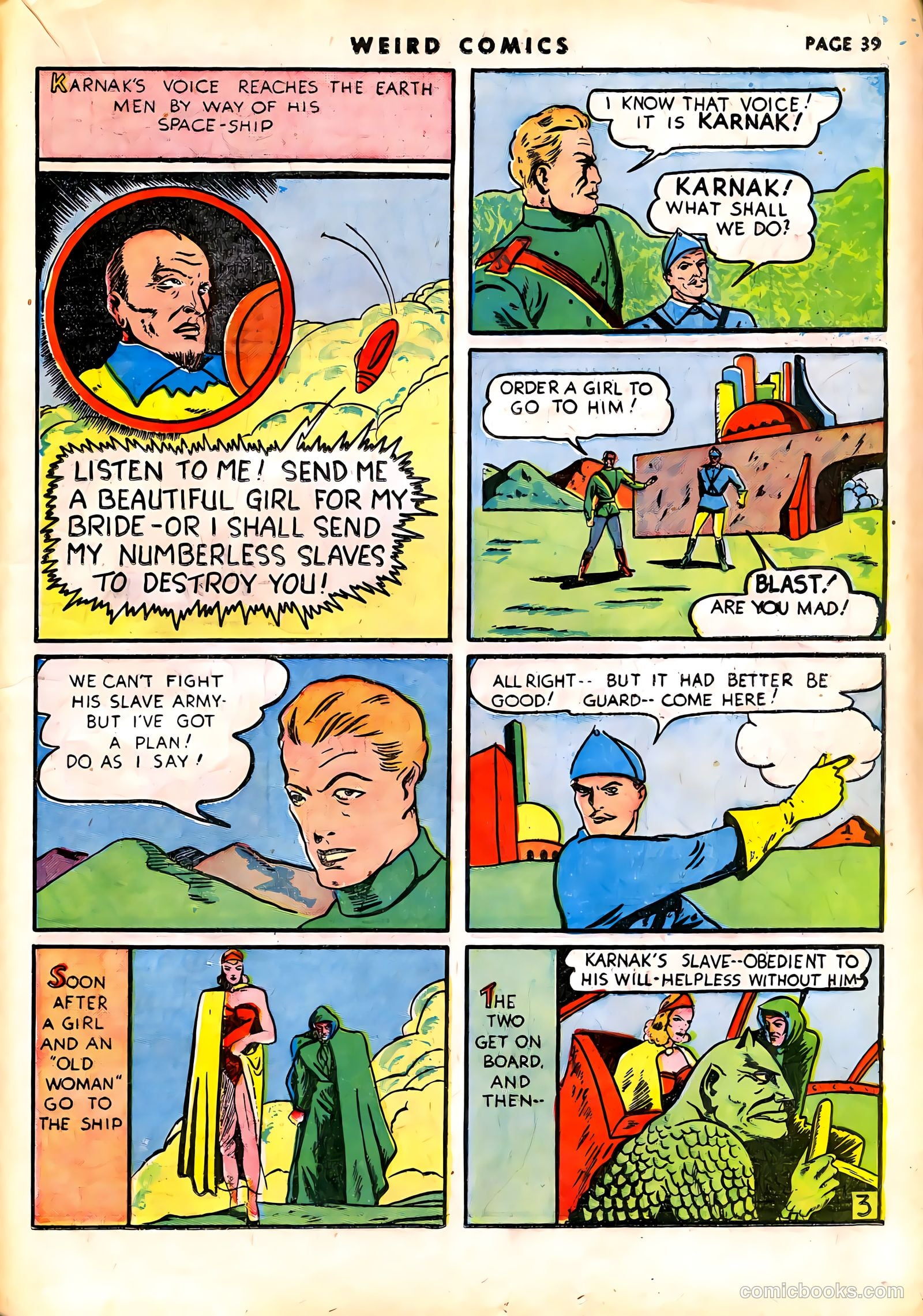 Weird Comics #7 (1940) — page 42 of 69