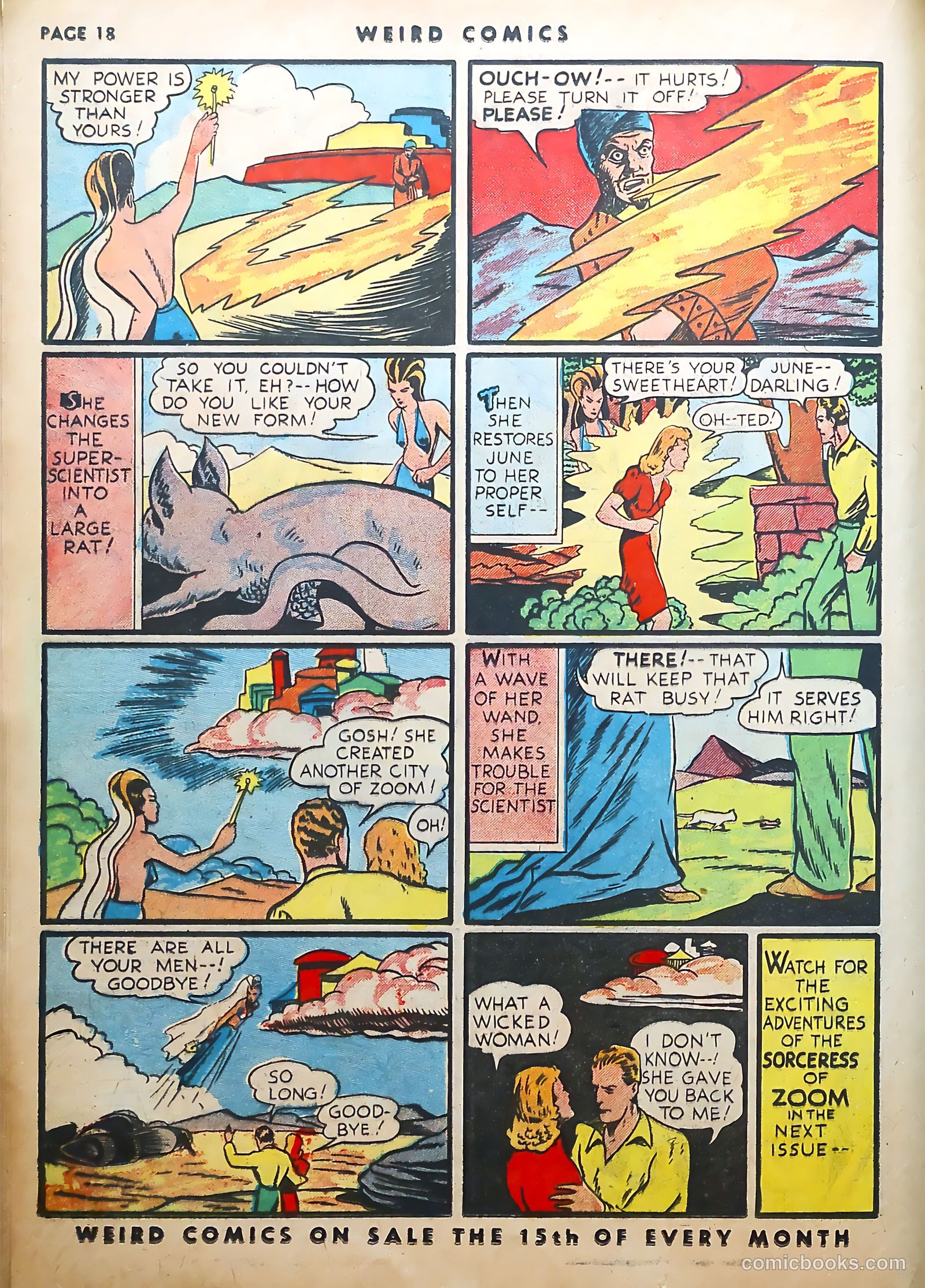 Weird Comics #8 (1940) — page 20 of 69