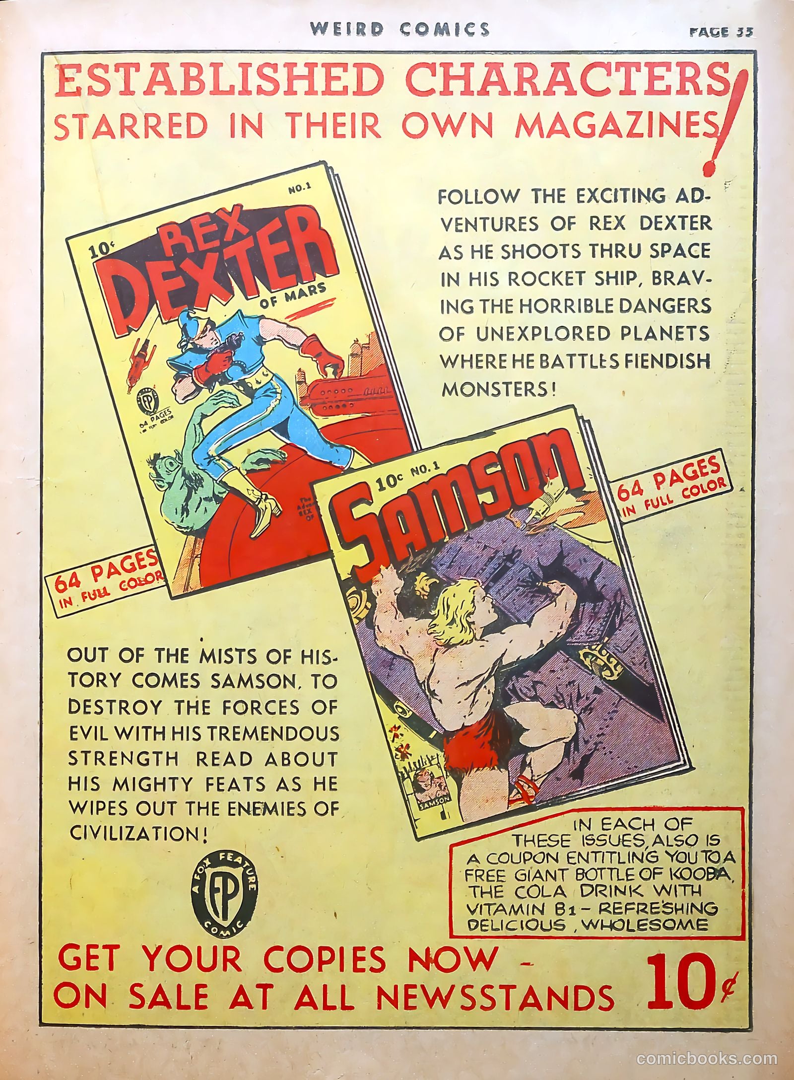 Weird Comics #8 (1940) — page 35 of 69