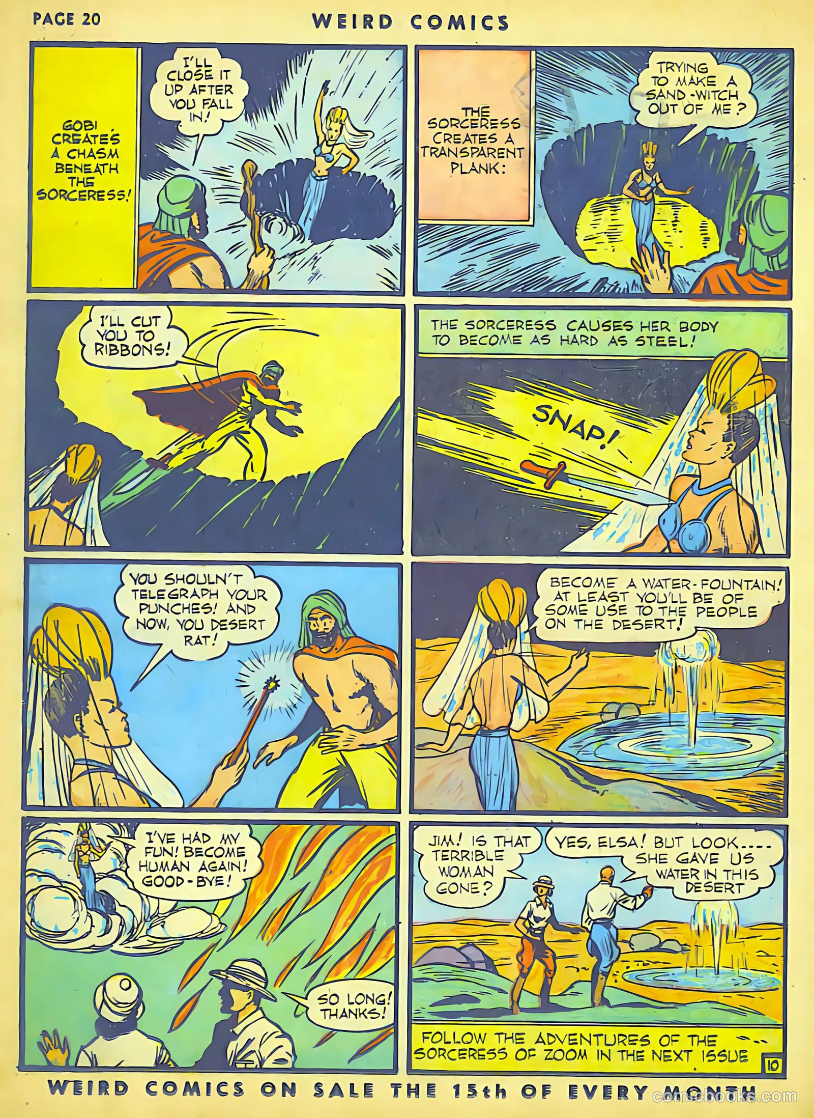 Weird Comics #9 (1940) — page 21 of 62