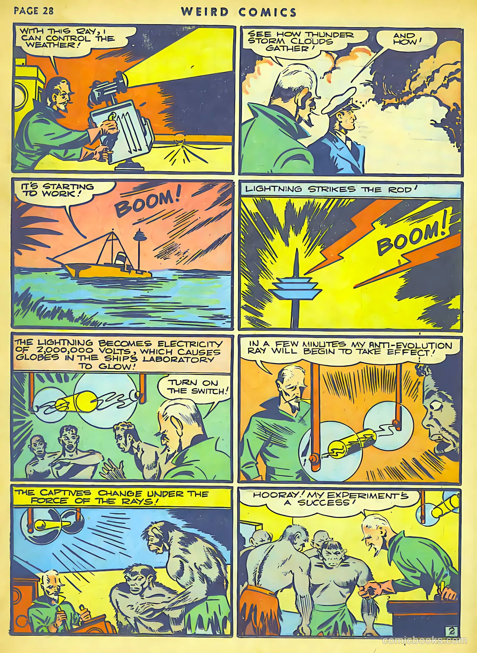 Weird Comics #9 (1940) — page 29 of 62