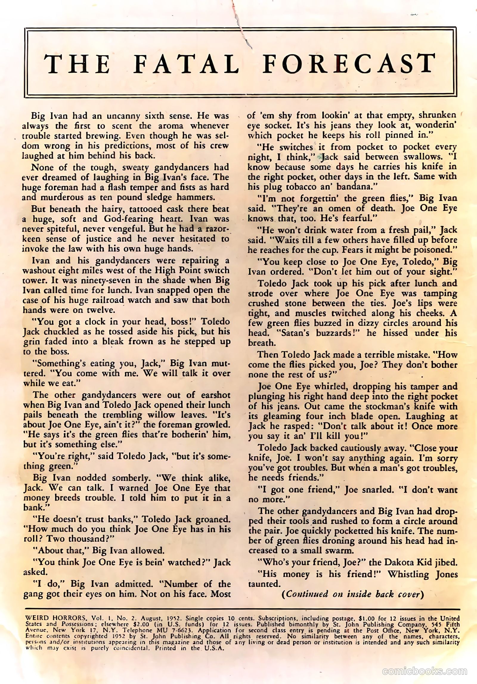 Weird Horrors #2 (1952) — page 2 of 36