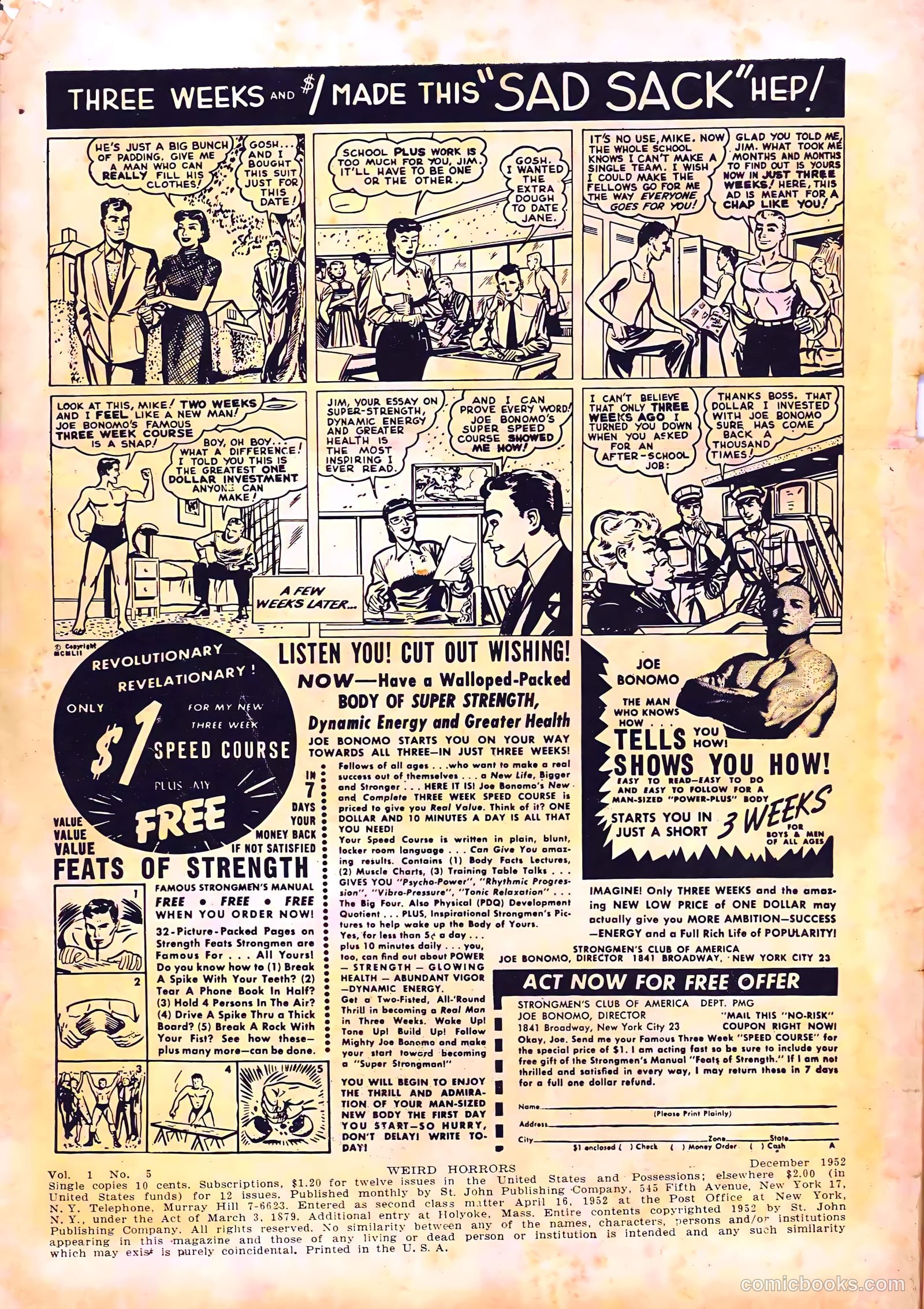 Weird Horrors #5 (1952) — page 2 of 36