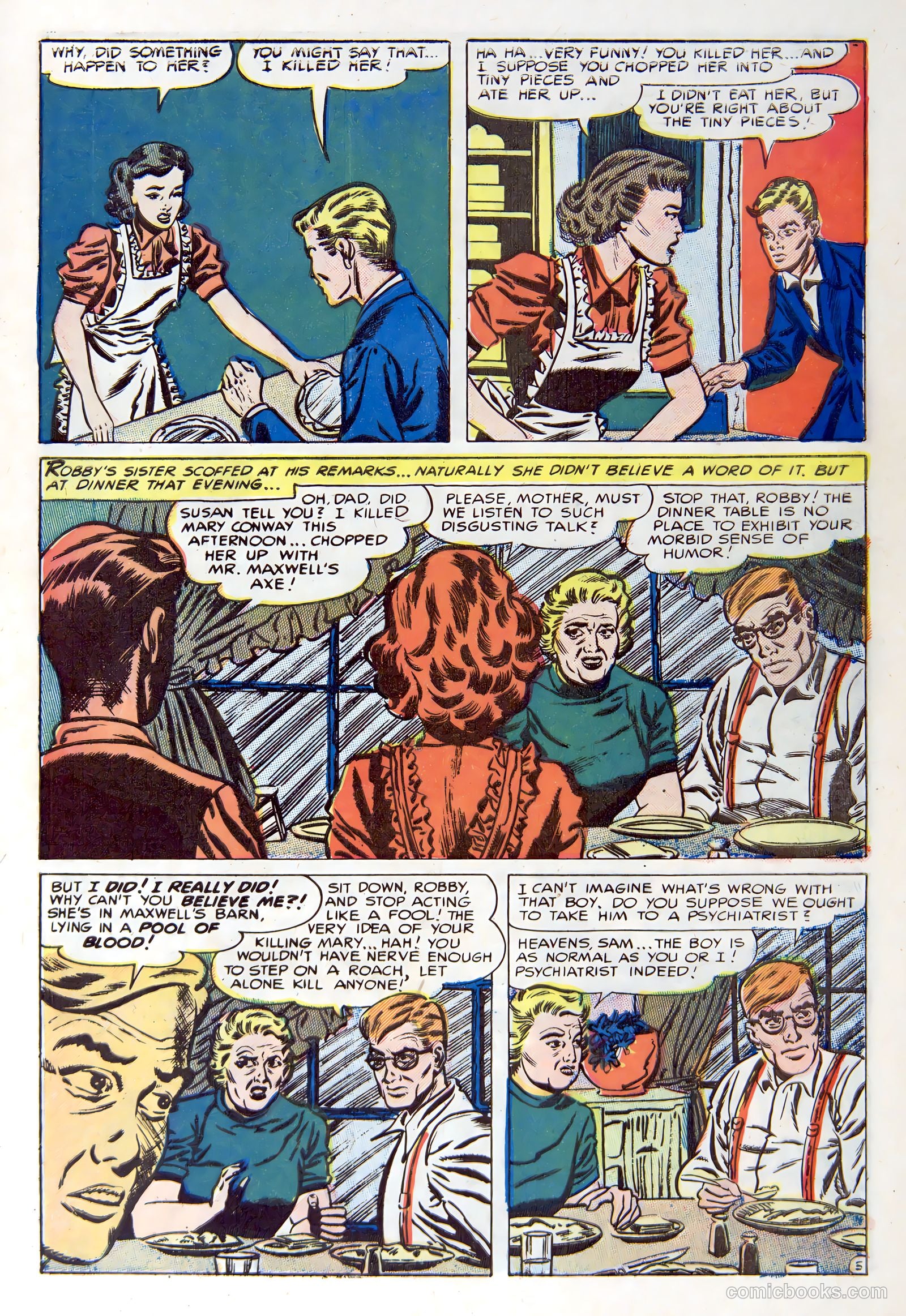 Weird Mysteries #8 (1954) — page 7 of 36