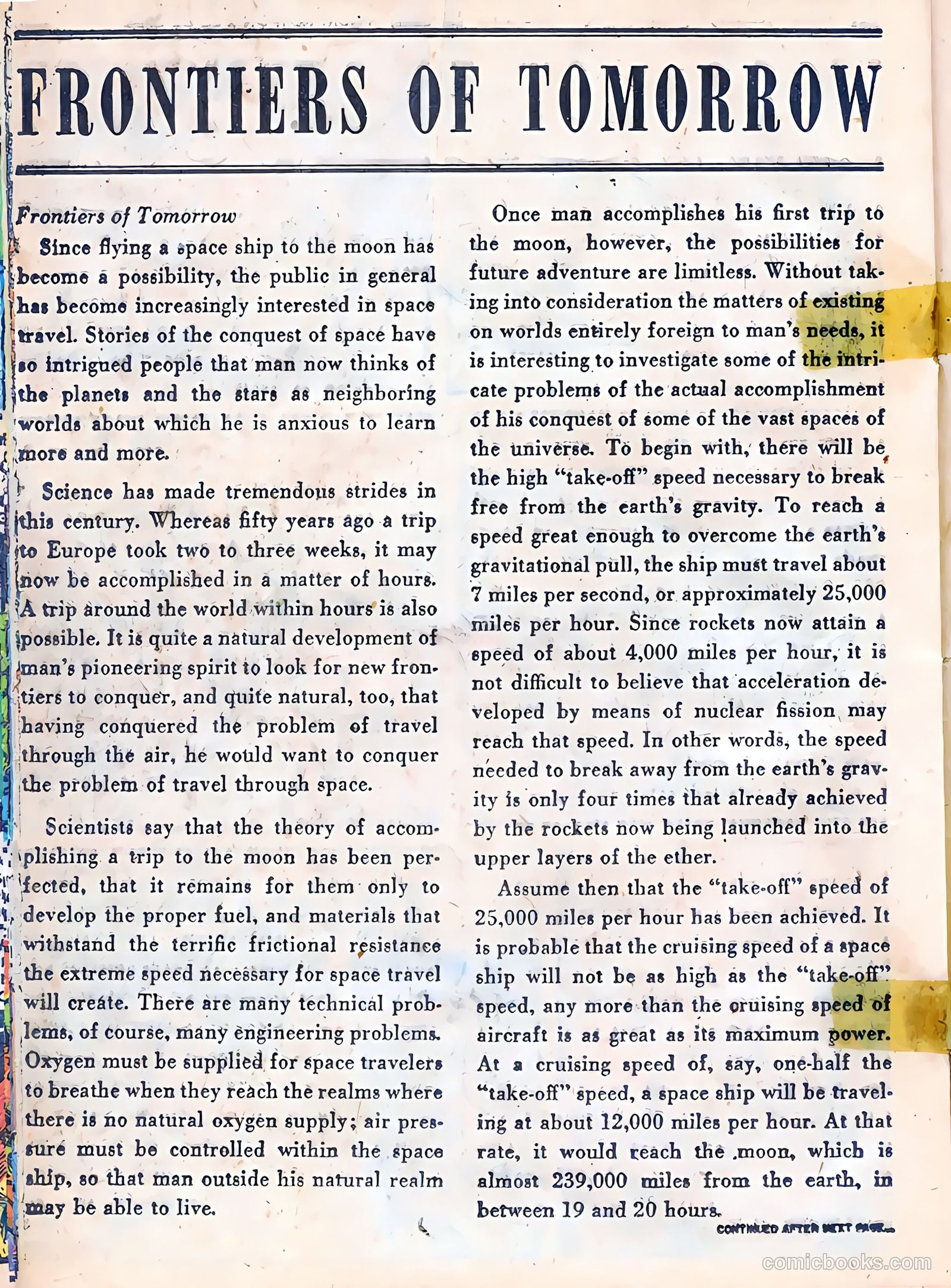 Weird Tales of the Future #3 (1952) — page 20 of 37