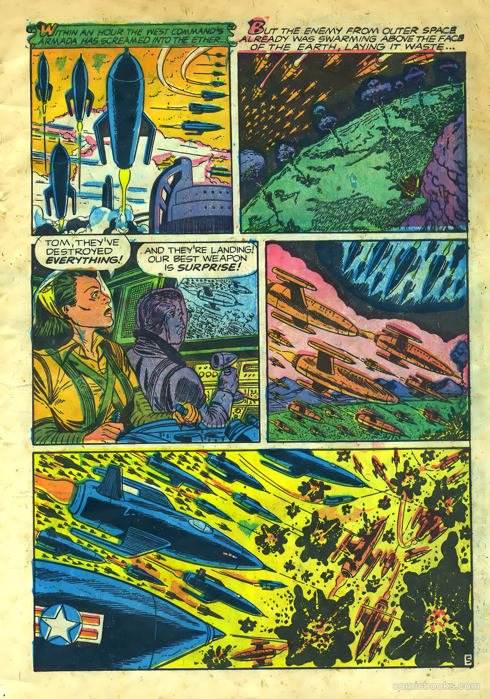 Weird Tales of the Future #4 (1952) — page 7 of 36